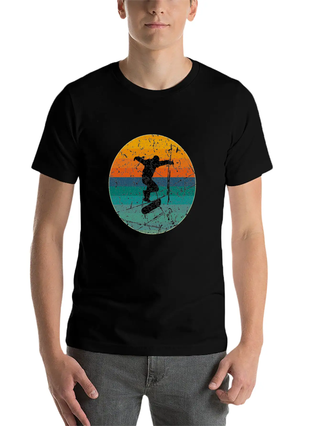Skater Comfortable Minimalist Graphic Tee – Summer Style Essential