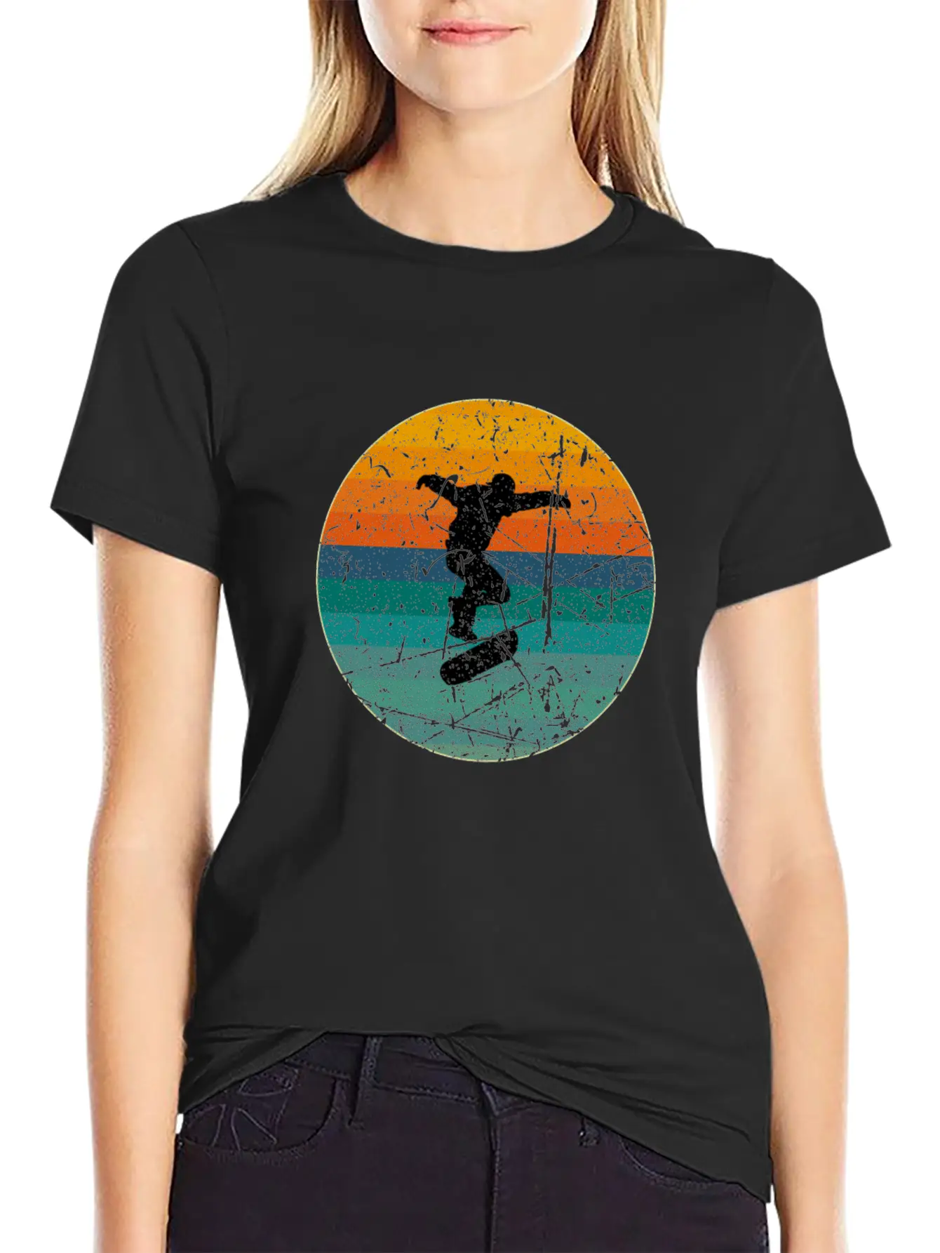 Skater Comfortable Minimalist Graphic Tee – Summer Style Essential