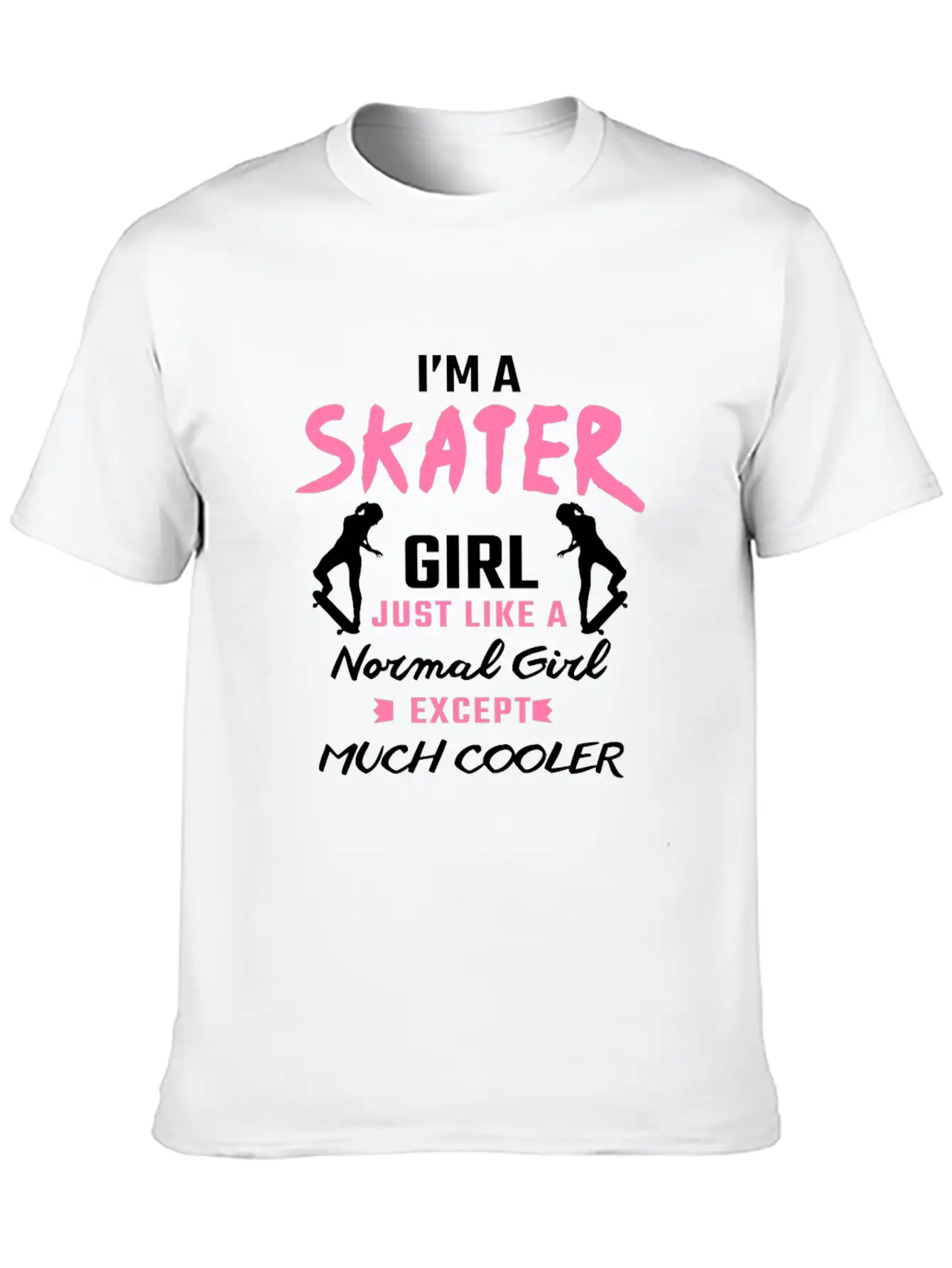 Skater Girl Skateboard Gift Skateboarder Gifts Essential Cotton Tee For Daily Outfits – Unisex Style