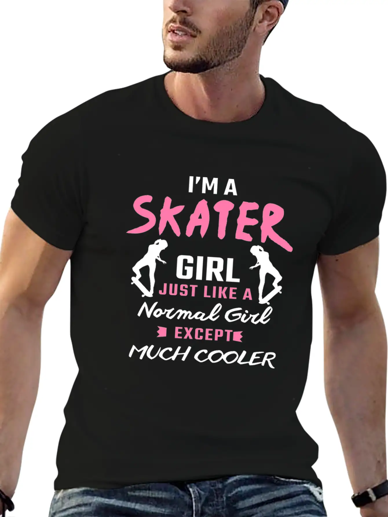 Skater Girl Skateboard Gift Skateboarder Gifts Essential Cotton Tee For Daily Outfits – Unisex Style