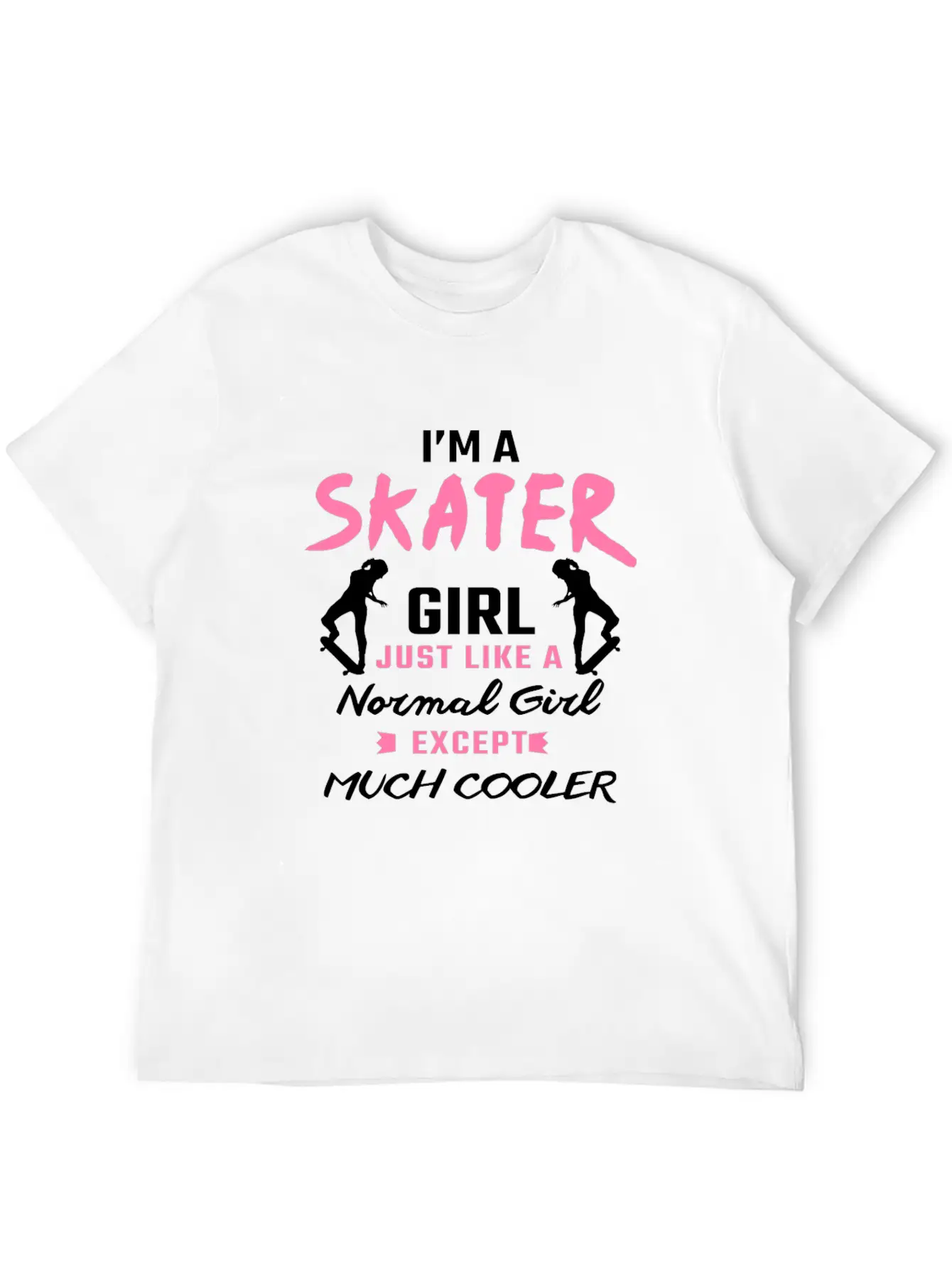 Skater Girl Skateboard Gift Skateboarder Gifts Essential Cotton Tee For Daily Outfits – Unisex Style