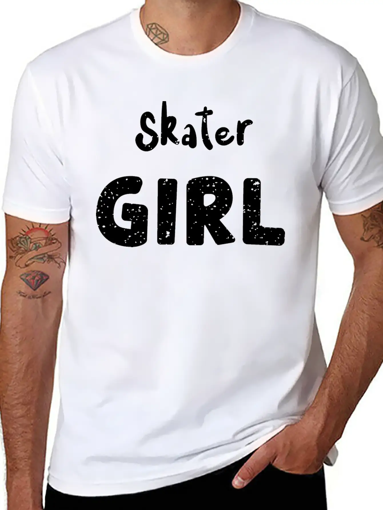 Skater Girl - Skateboard Unisex Casual T-Shirt ��� Clean Design For Daily Comfort