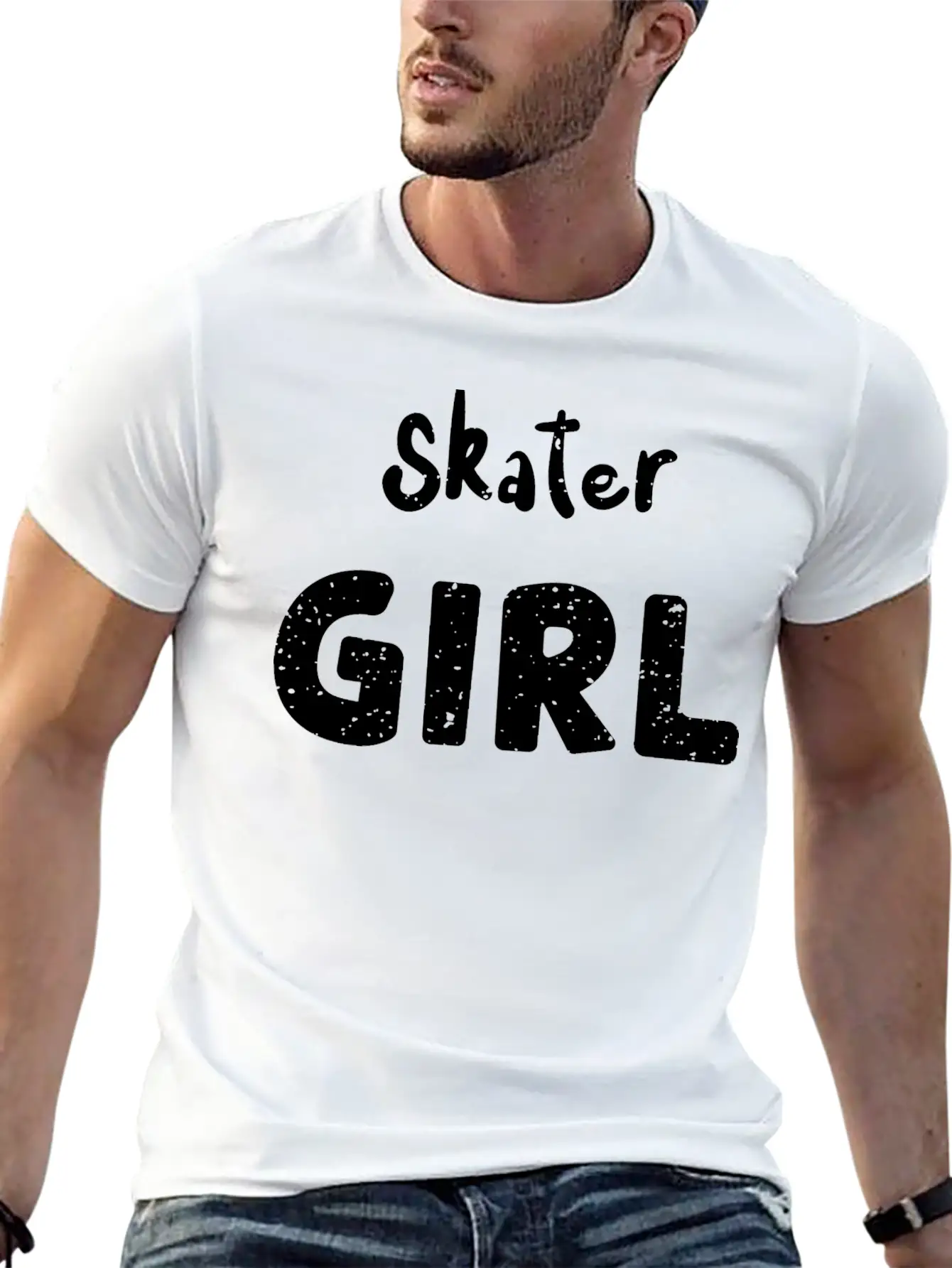 Skater Girl - Skateboard Unisex Casual T-Shirt ��� Clean Design For Daily Comfort