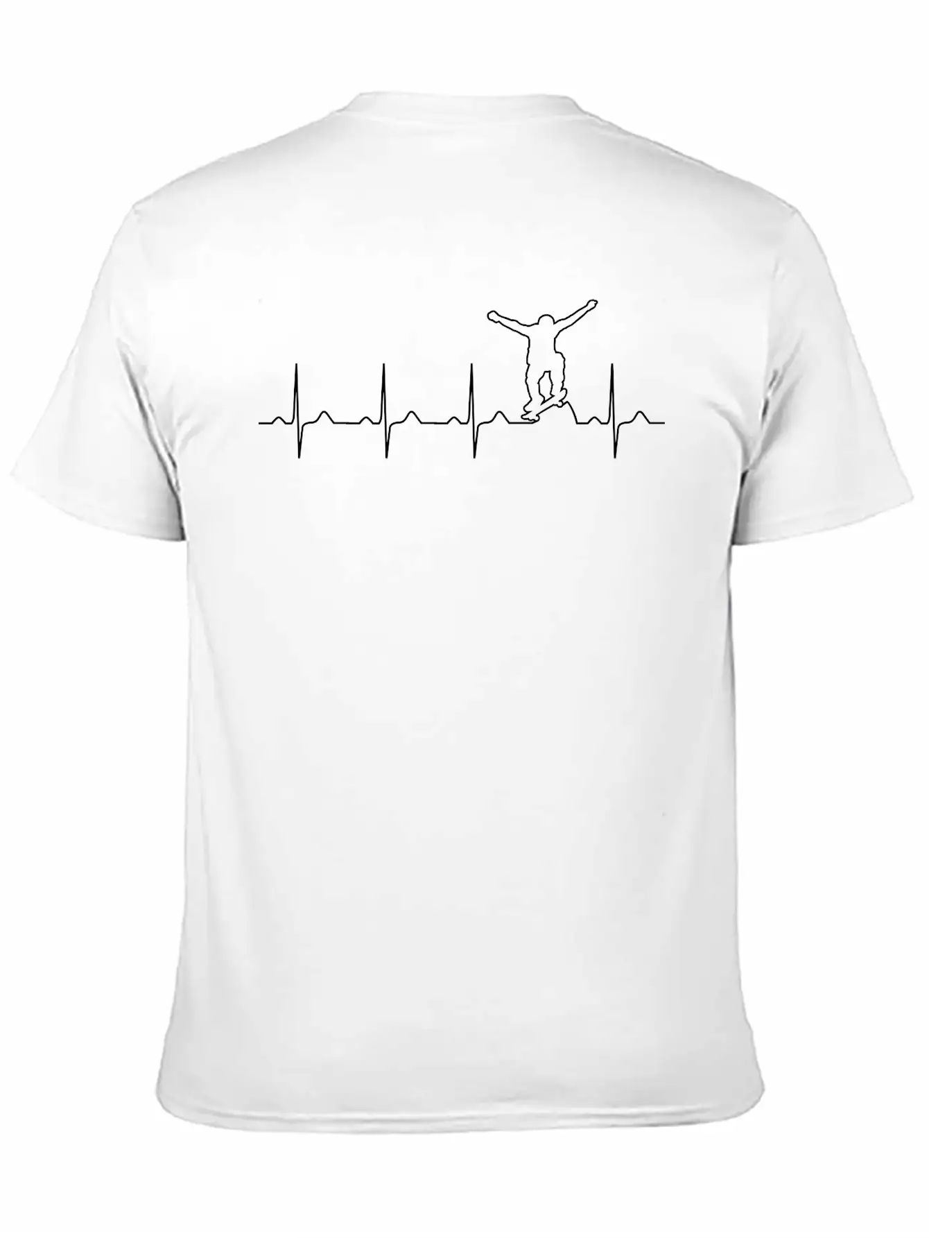Skater Heartbeat Basic Graphic T-Shirt – Daily Comfort In Soft Cotton