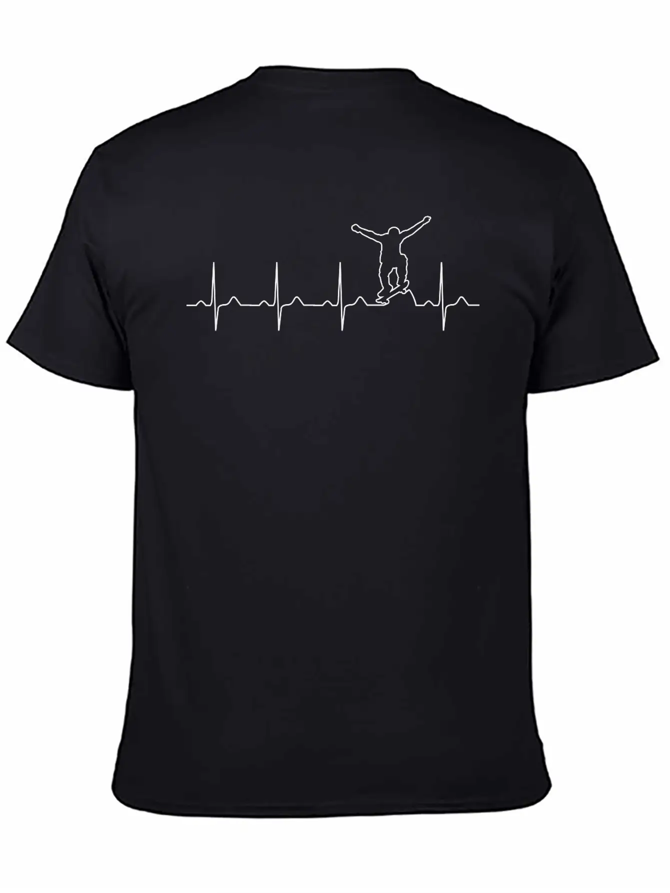 Skater Heartbeat Basic Graphic T-Shirt – Daily Comfort In Soft Cotton