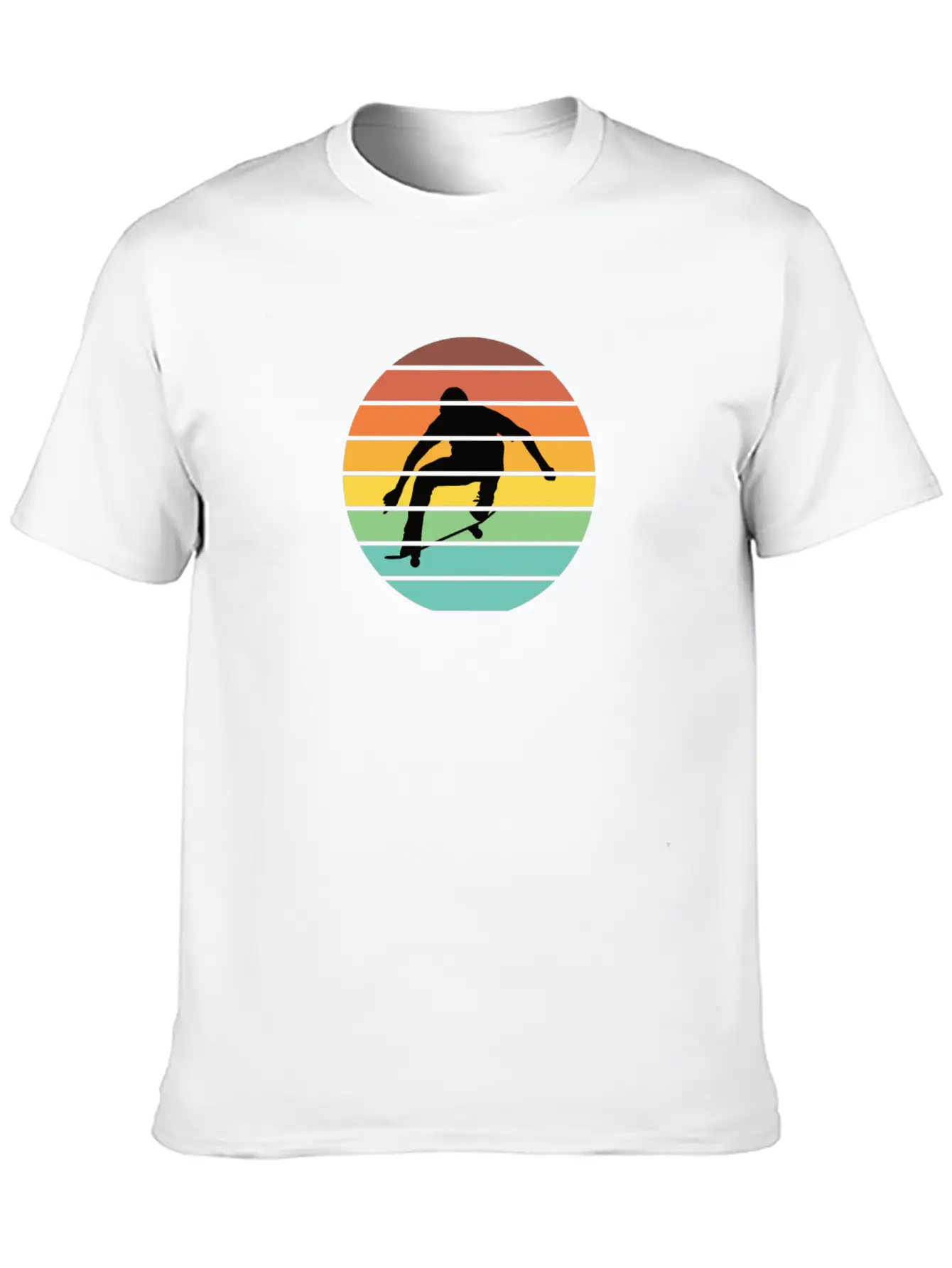 Skater Skate Skateboard Retro Streetwear Gift Lightweight Cotton T-Shirt – Daily Comfort Graphic Shirt