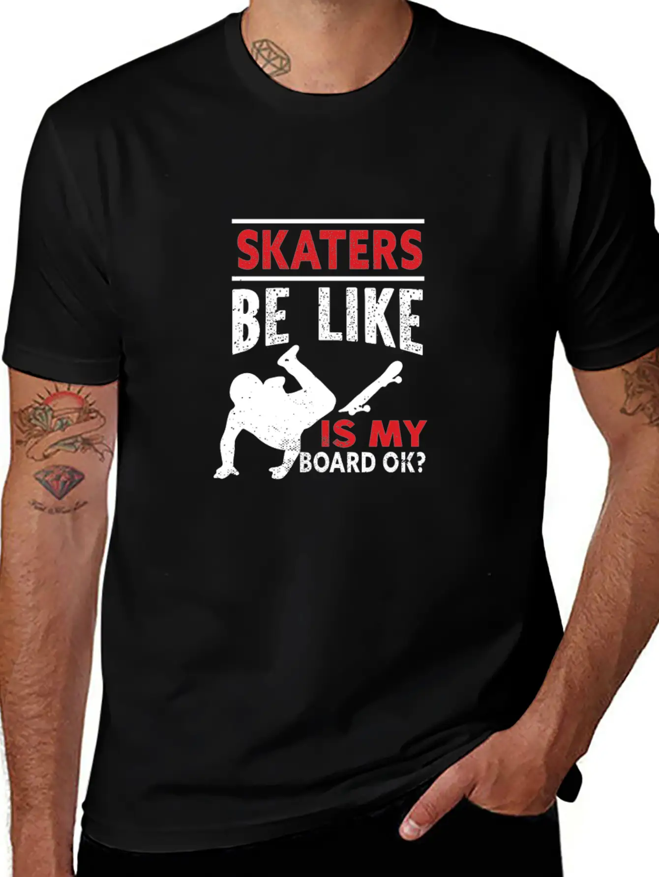 Skater Skateboard Modern Fit Casual T-Shirt – Clean And Versatile Design