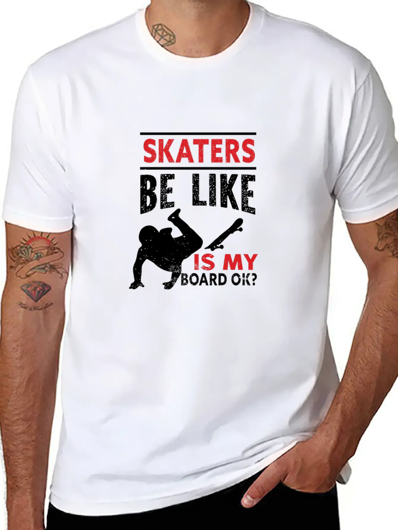 Skater Skateboard Modern Fit Casual T-Shirt – Clean And Versatile Design