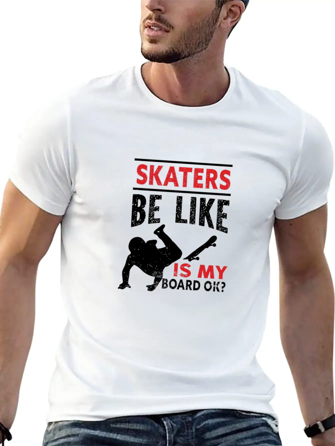 Skater Skateboard Modern Fit Casual T-Shirt – Clean And Versatile Design