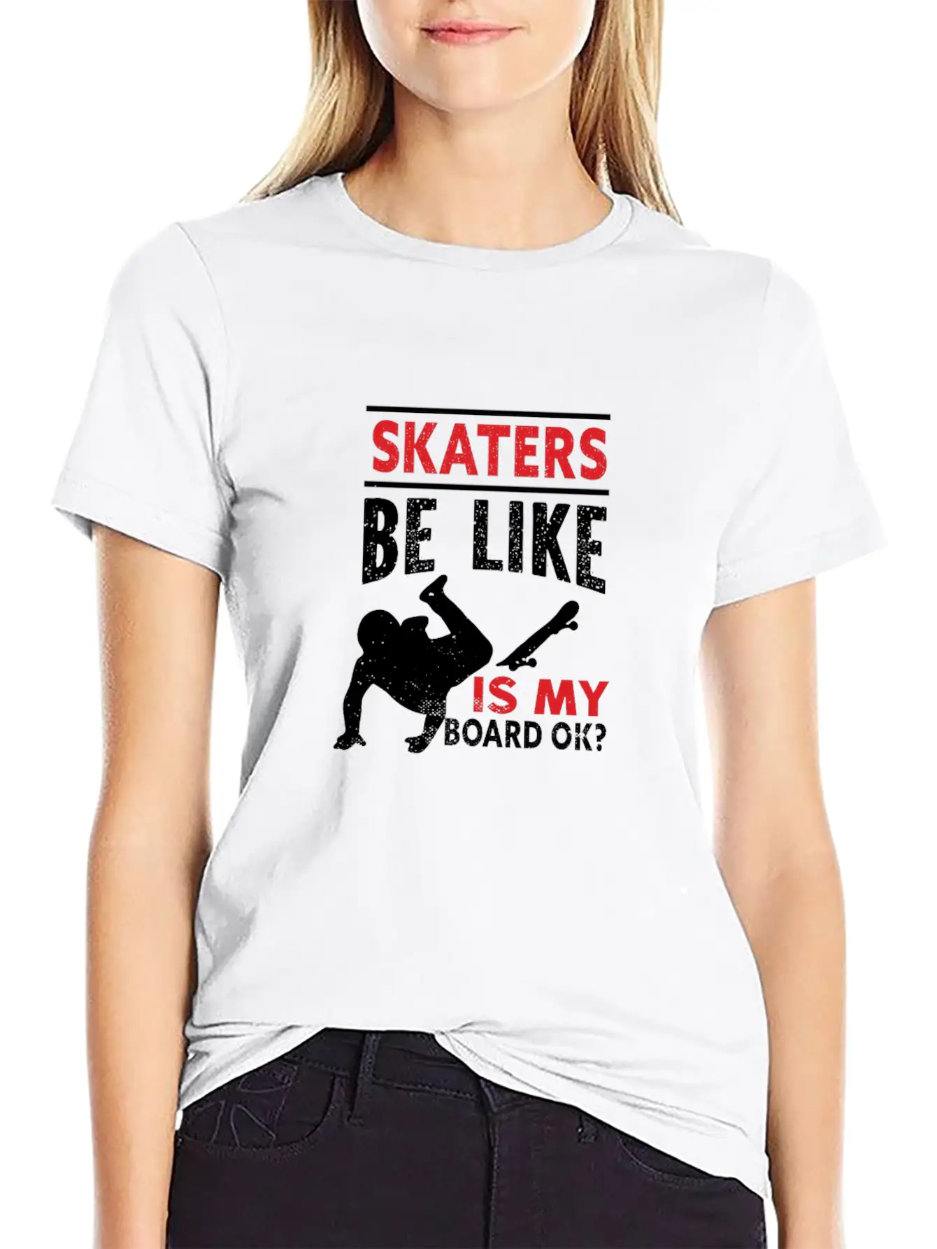 Skater Skateboard Modern Fit Casual T-Shirt – Clean And Versatile Design