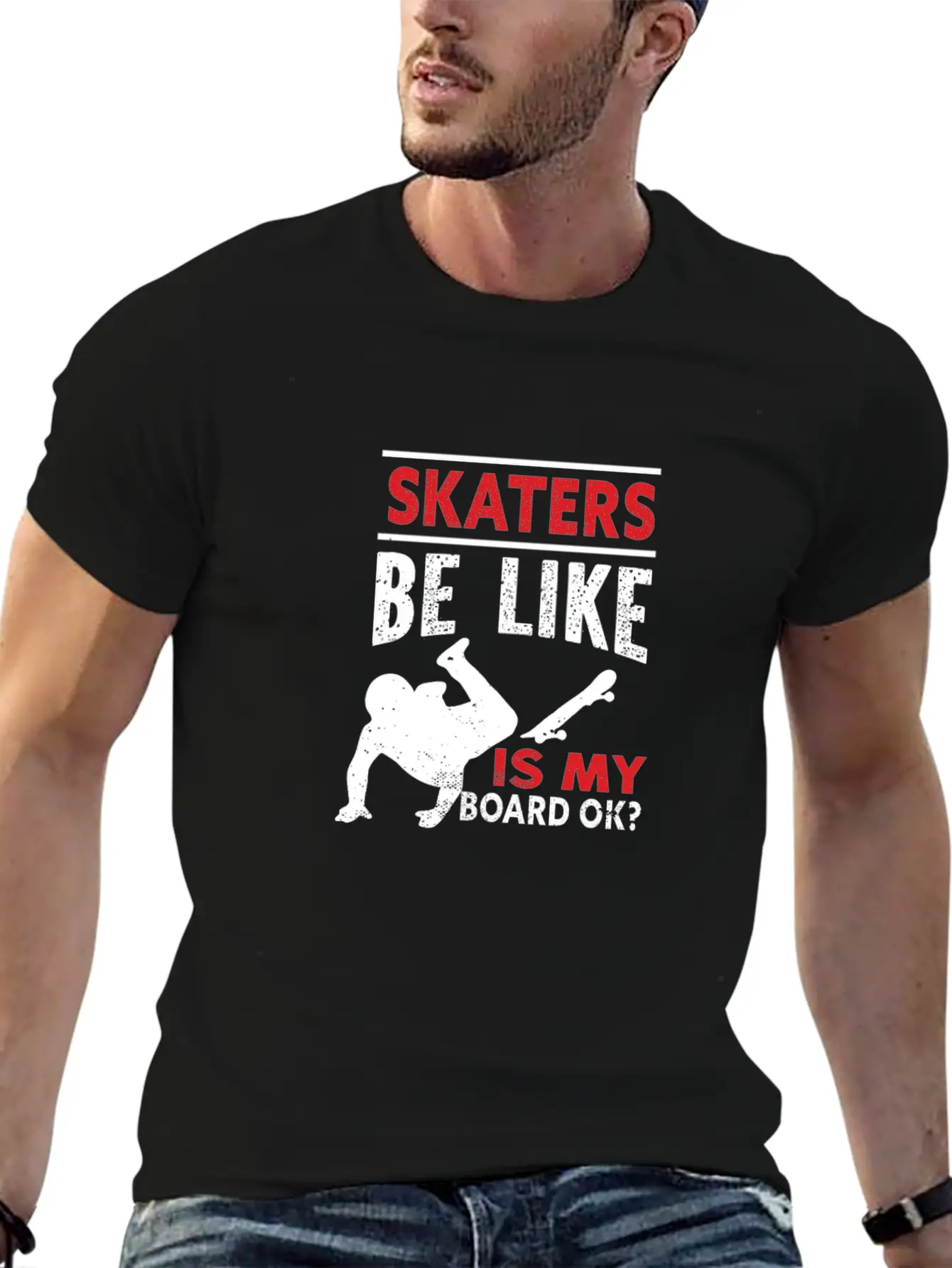 Skater Skateboard Modern Fit Casual T-Shirt – Clean And Versatile Design