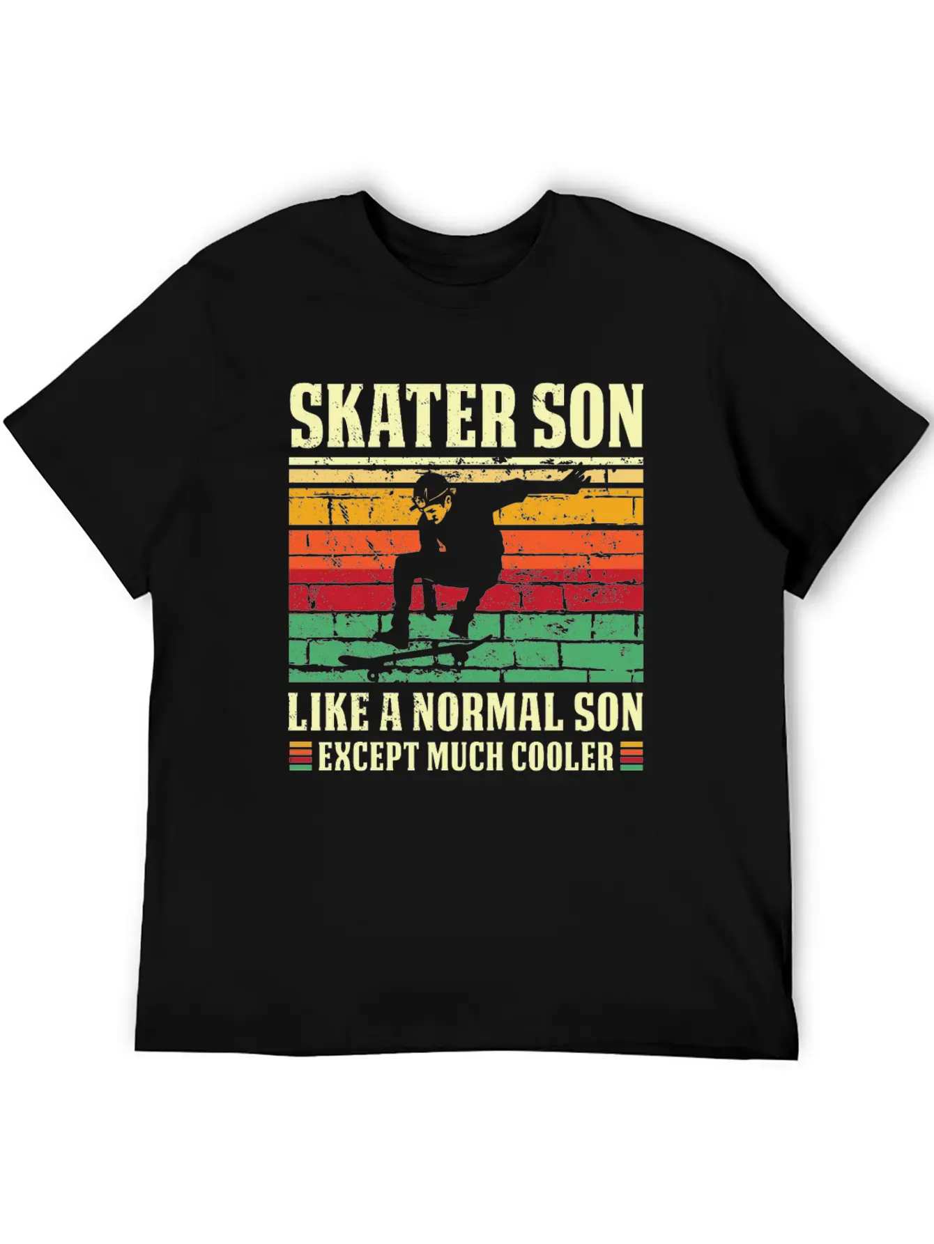 Skater Son Shirt Retro Skateboard T Shirt Skater S Relaxed Everyday Tee – Lightweight And Durable Cotton