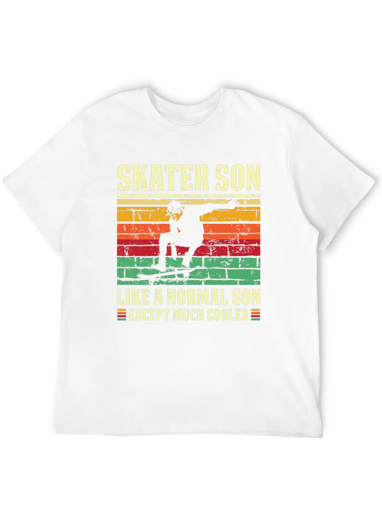 Skater Son Shirt Retro Skateboard T Shirt Skater S Relaxed Everyday Tee – Lightweight And Durable Cotton