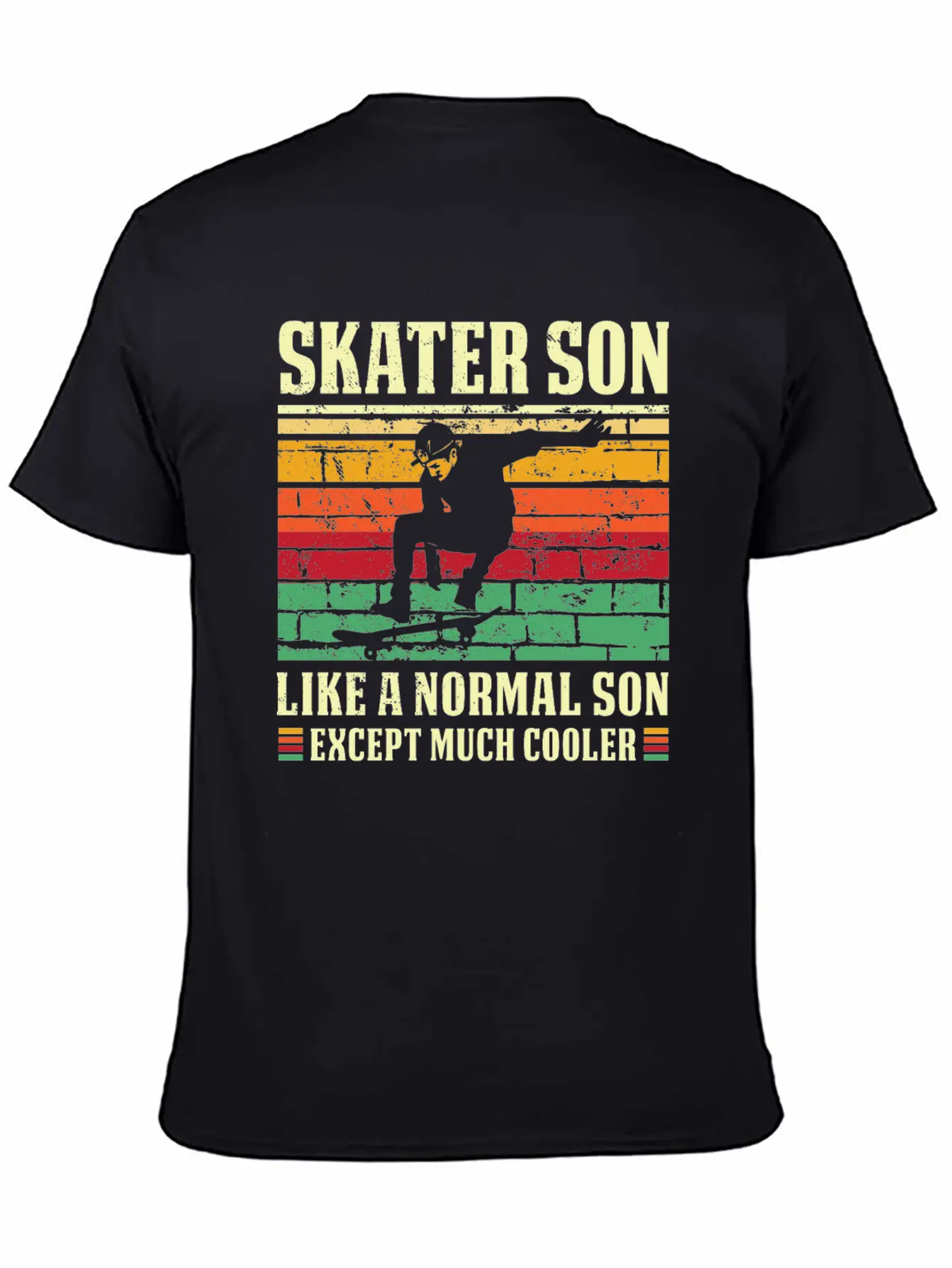 Skater Son Shirt Retro Skateboard T Shirt Skater S Relaxed Everyday Tee – Lightweight And Durable Cotton