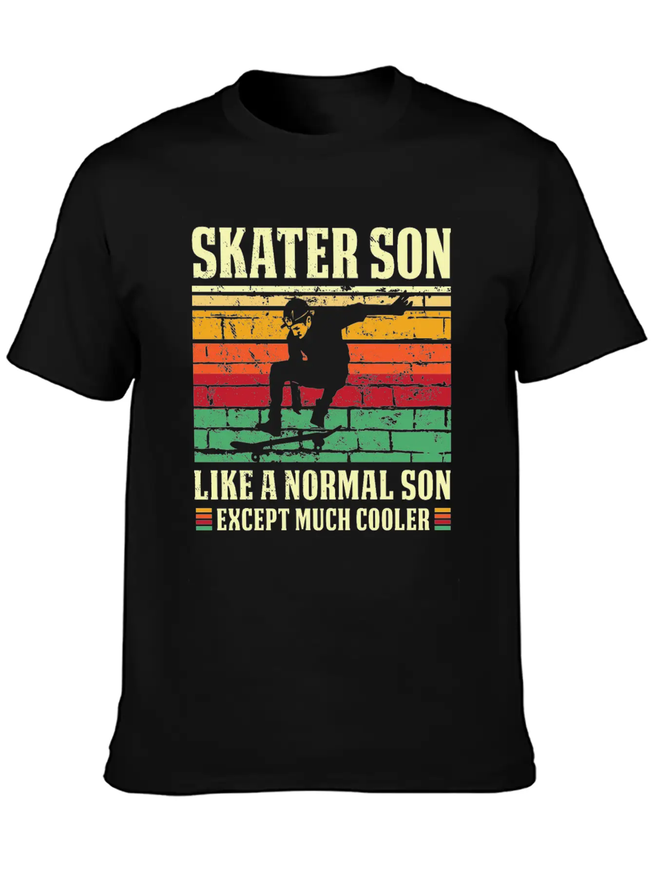 Skater Son Shirt Retro Skateboard T Shirt Skater S Relaxed Everyday Tee – Lightweight And Durable Cotton