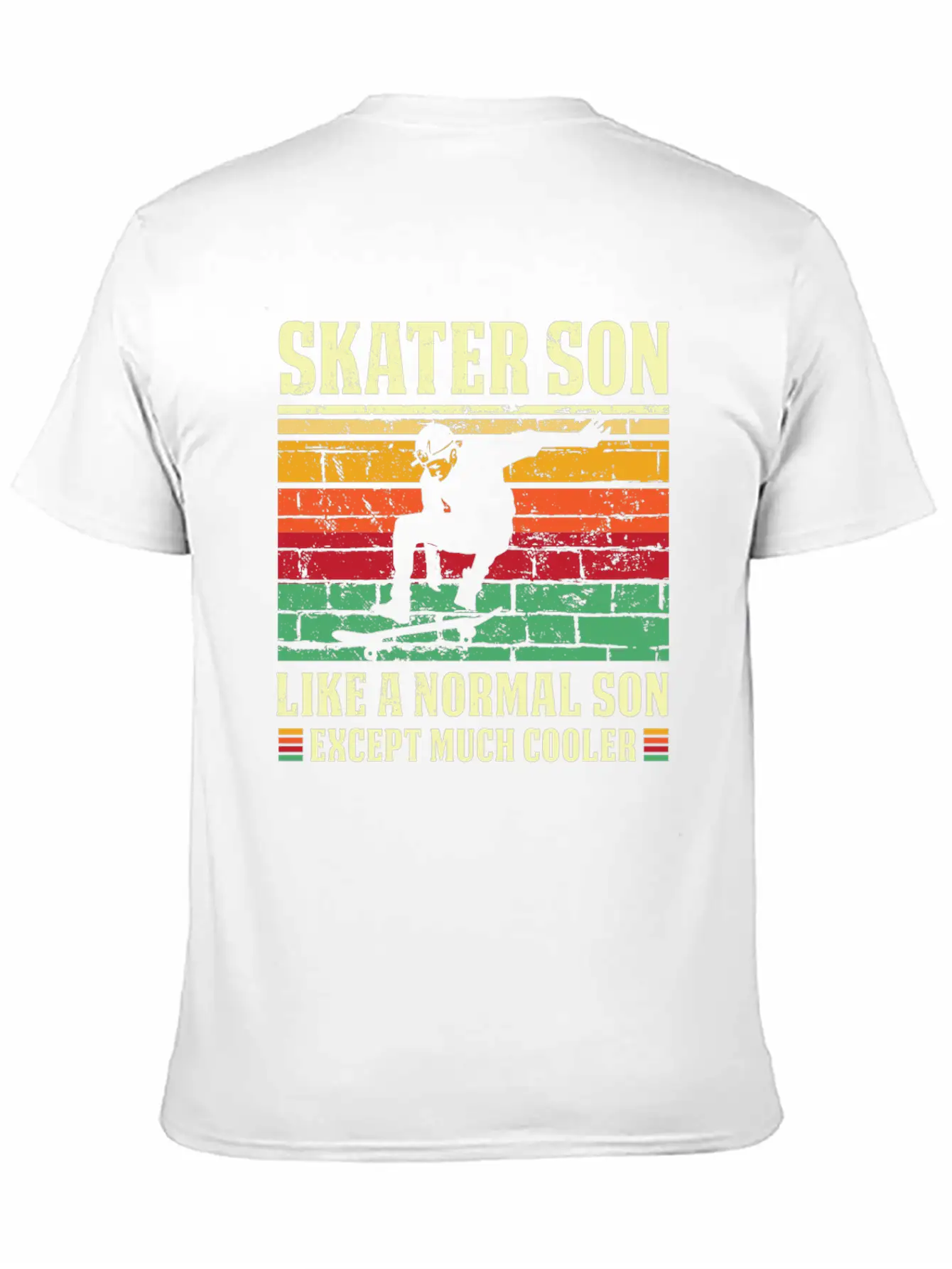 Skater Son Shirt Retro Skateboard T Shirt Skater S Relaxed Everyday Tee – Lightweight And Durable Cotton