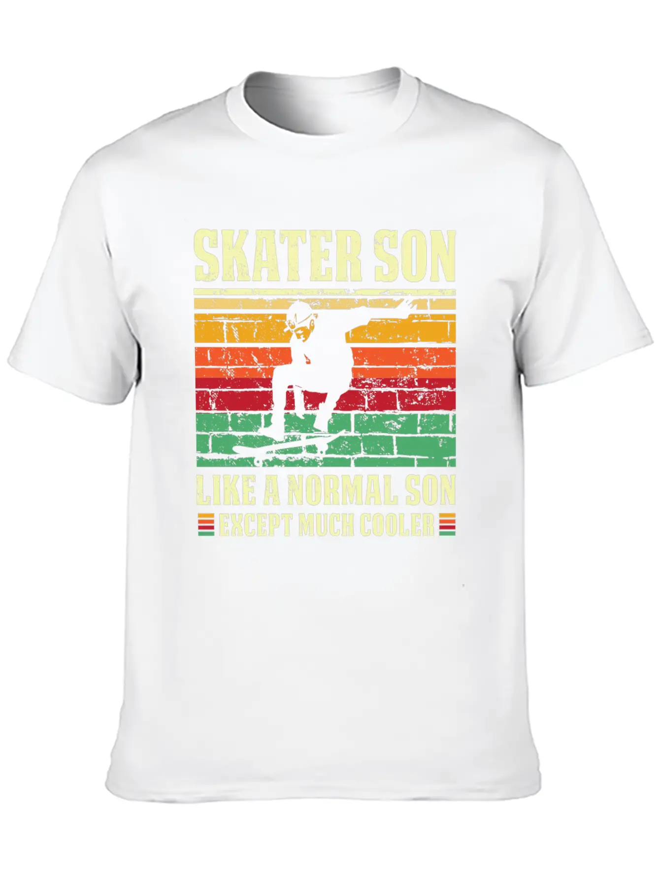 Skater Son Shirt Retro Skateboard T Shirt Skater S Relaxed Everyday Tee – Lightweight And Durable Cotton