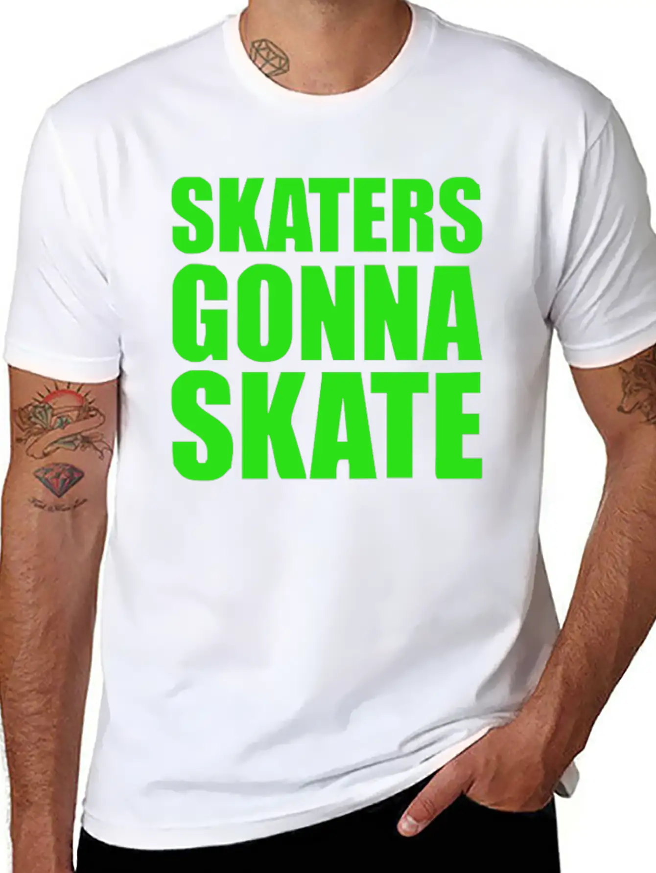 Skaters Gonna Skate Soft Cotton Short Sleeve Tee – Unisex Wardrobe Staple
