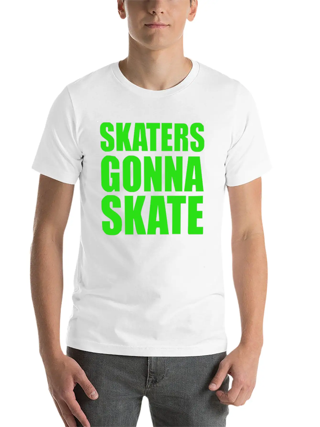 Skaters Gonna Skate Soft Cotton Short Sleeve Tee – Unisex Wardrobe Staple