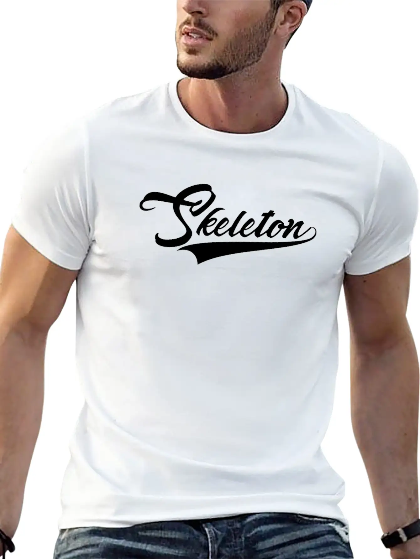 Skeleton Athlete Unisex Casual T-Shirt ��� Clean Design For Daily Comfort