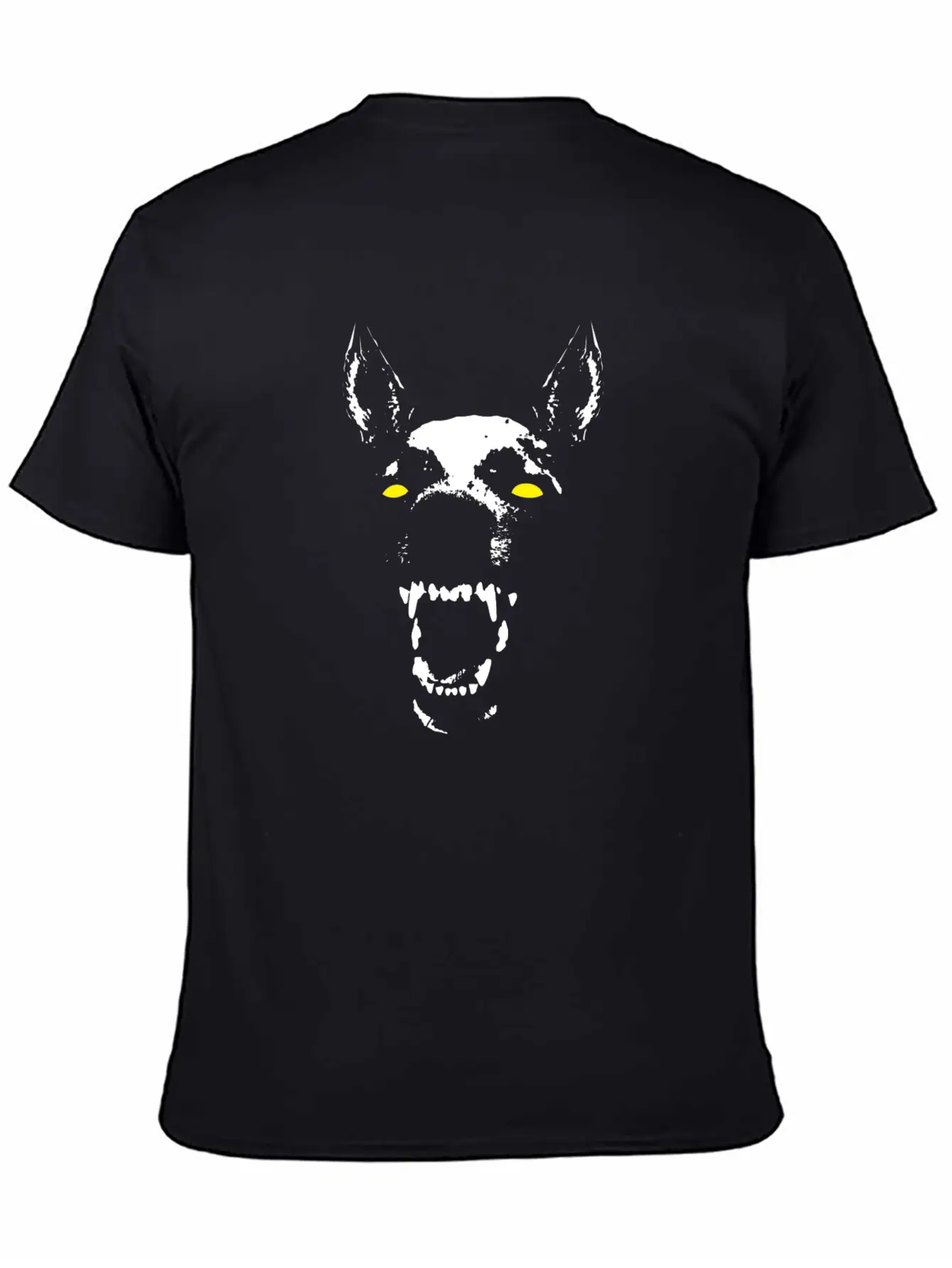 Skeleton Dog Head Soft Cotton Short Sleeve Tee – Unisex Wardrobe Staple