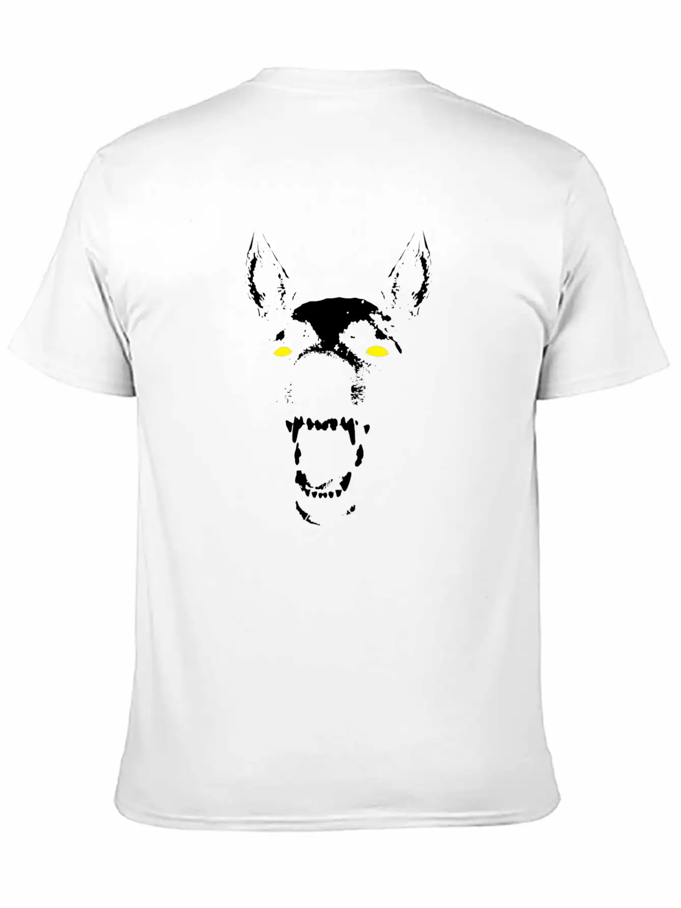 Skeleton Dog Head Soft Cotton Short Sleeve Tee – Unisex Wardrobe Staple
