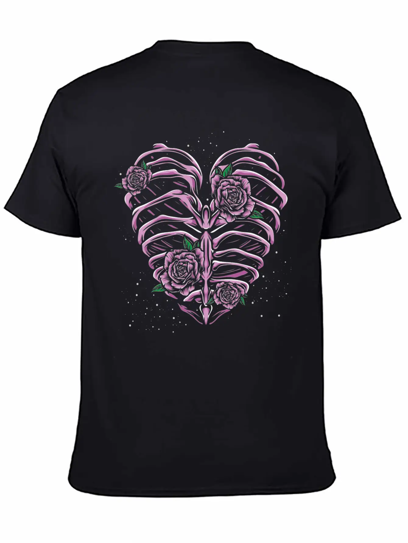 Skeleton Heart Pastel Goth Stylish Everyday T-Shirt – Unisex Basic Cotton Tee