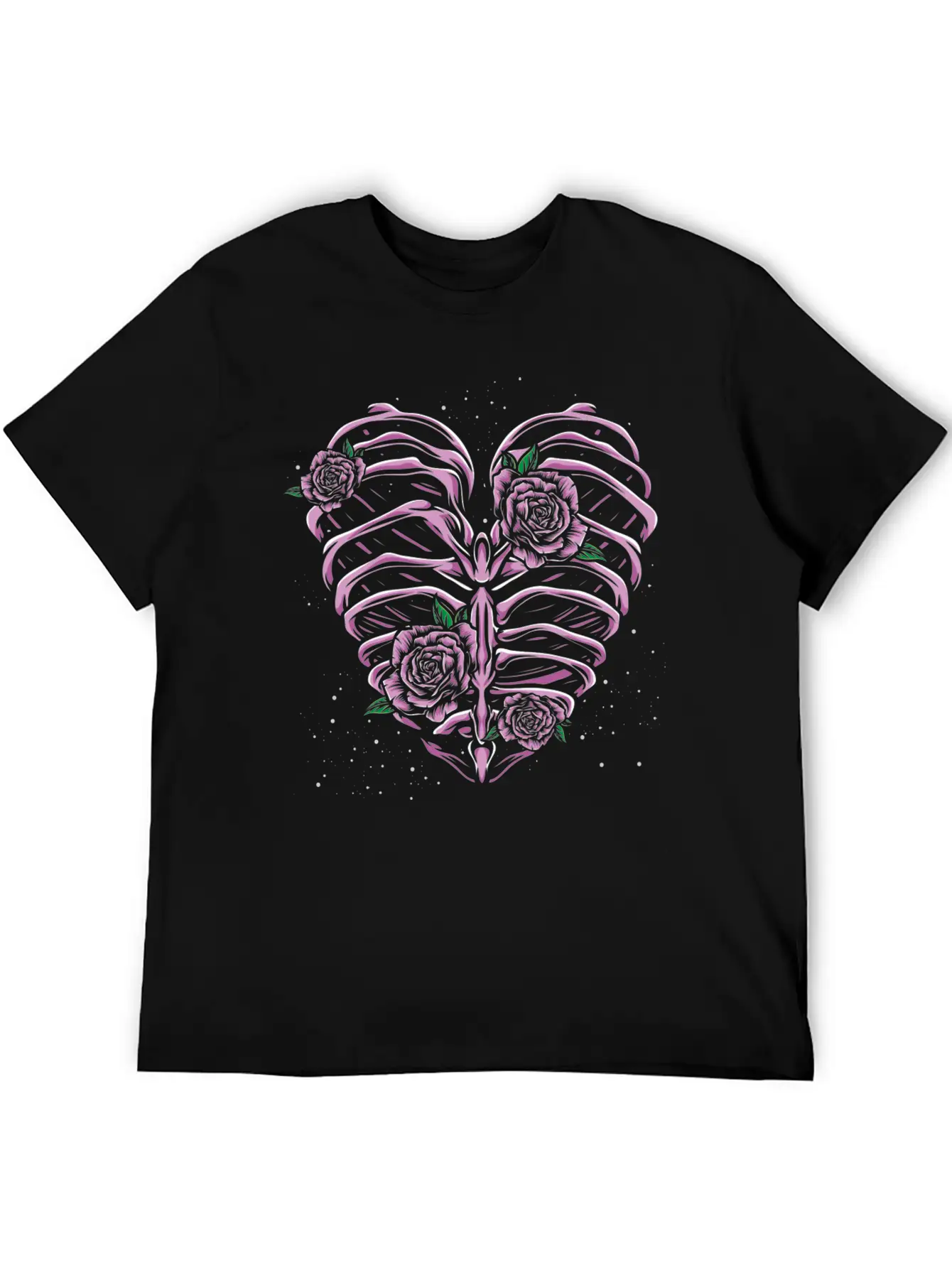 Skeleton Heart Pastel Goth Stylish Everyday T-Shirt – Unisex Basic Cotton Tee