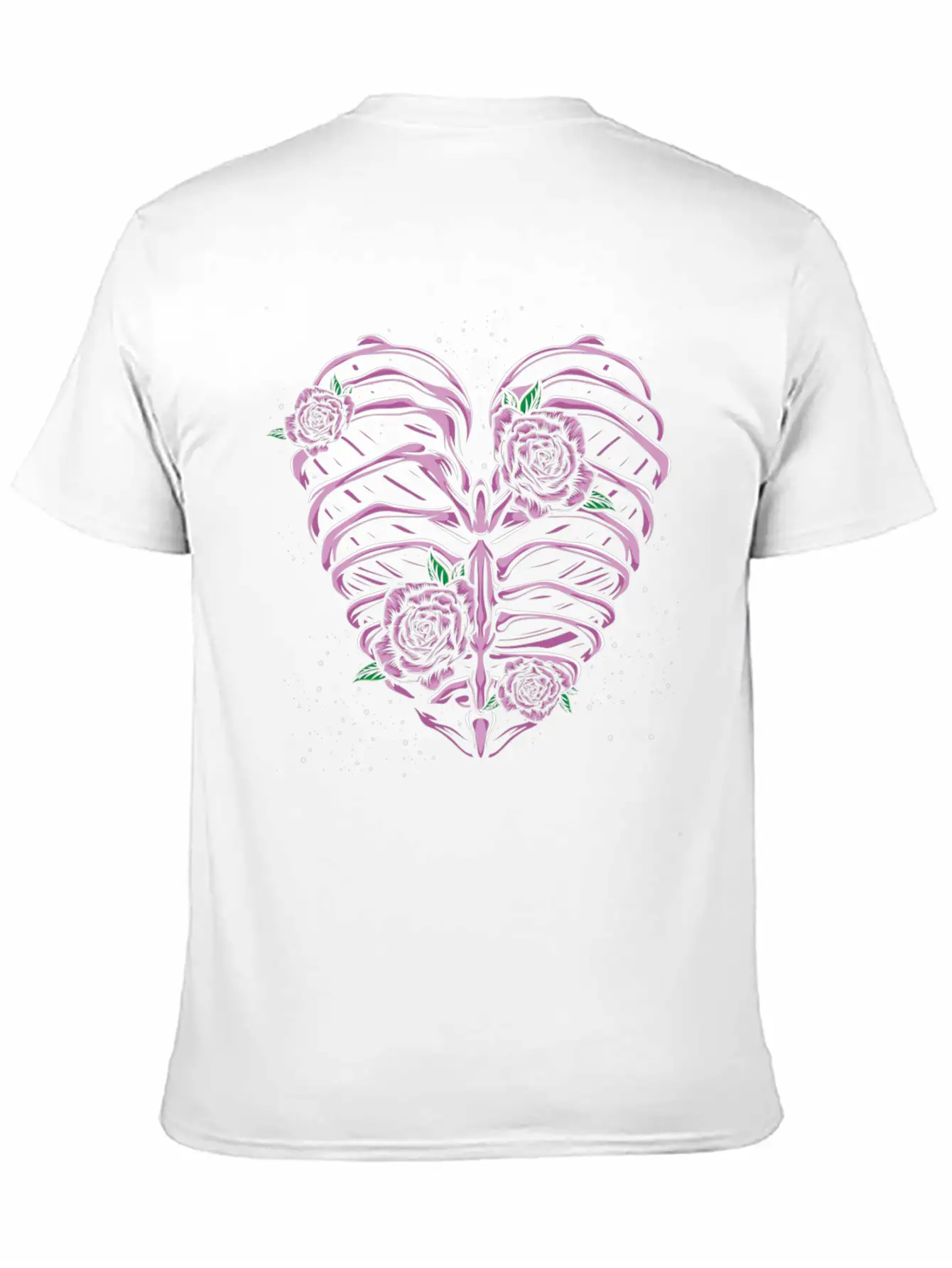 Skeleton Heart Pastel Goth Stylish Everyday T-Shirt – Unisex Basic Cotton Tee