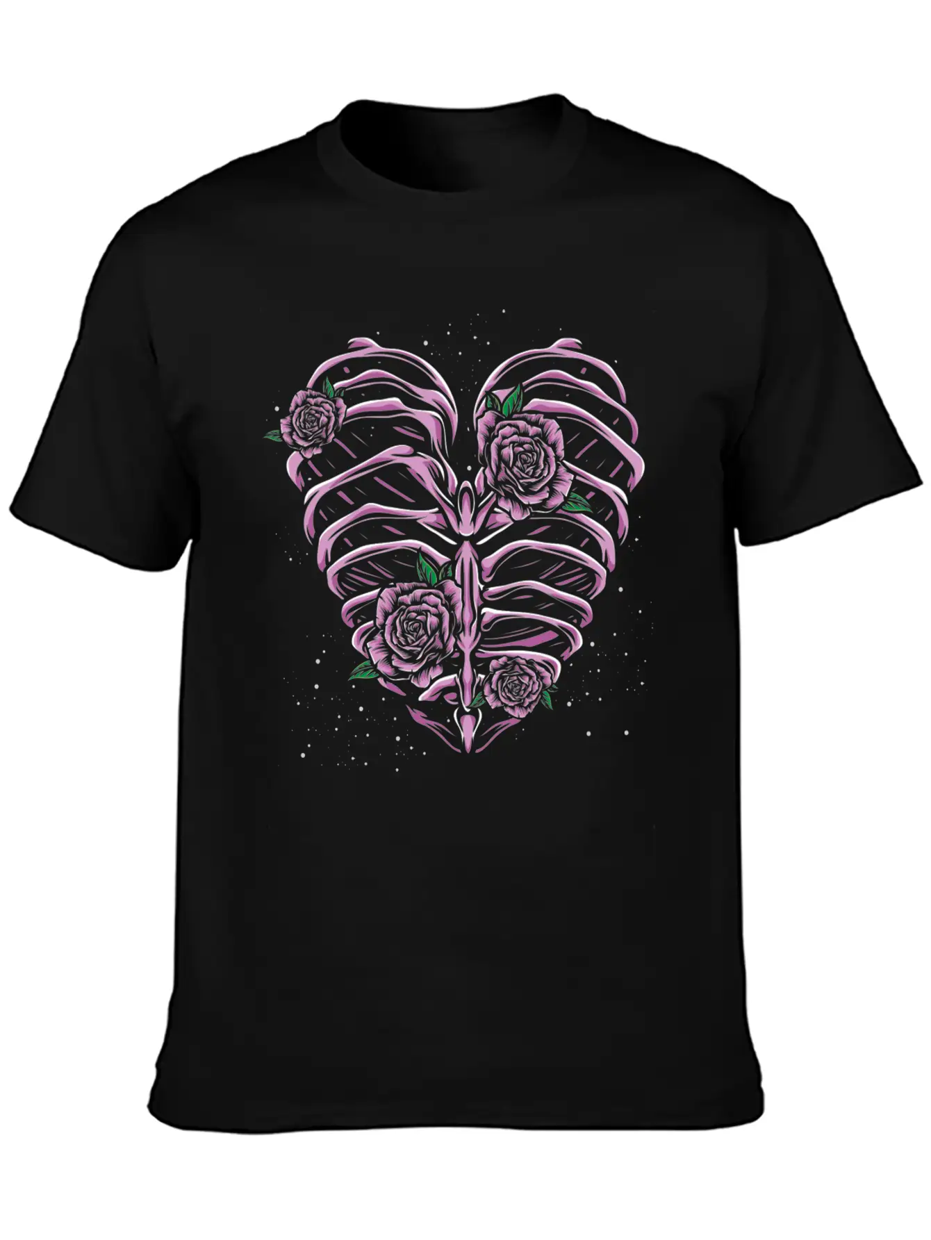Skeleton Heart Pastel Goth Stylish Everyday T-Shirt – Unisex Basic Cotton Tee