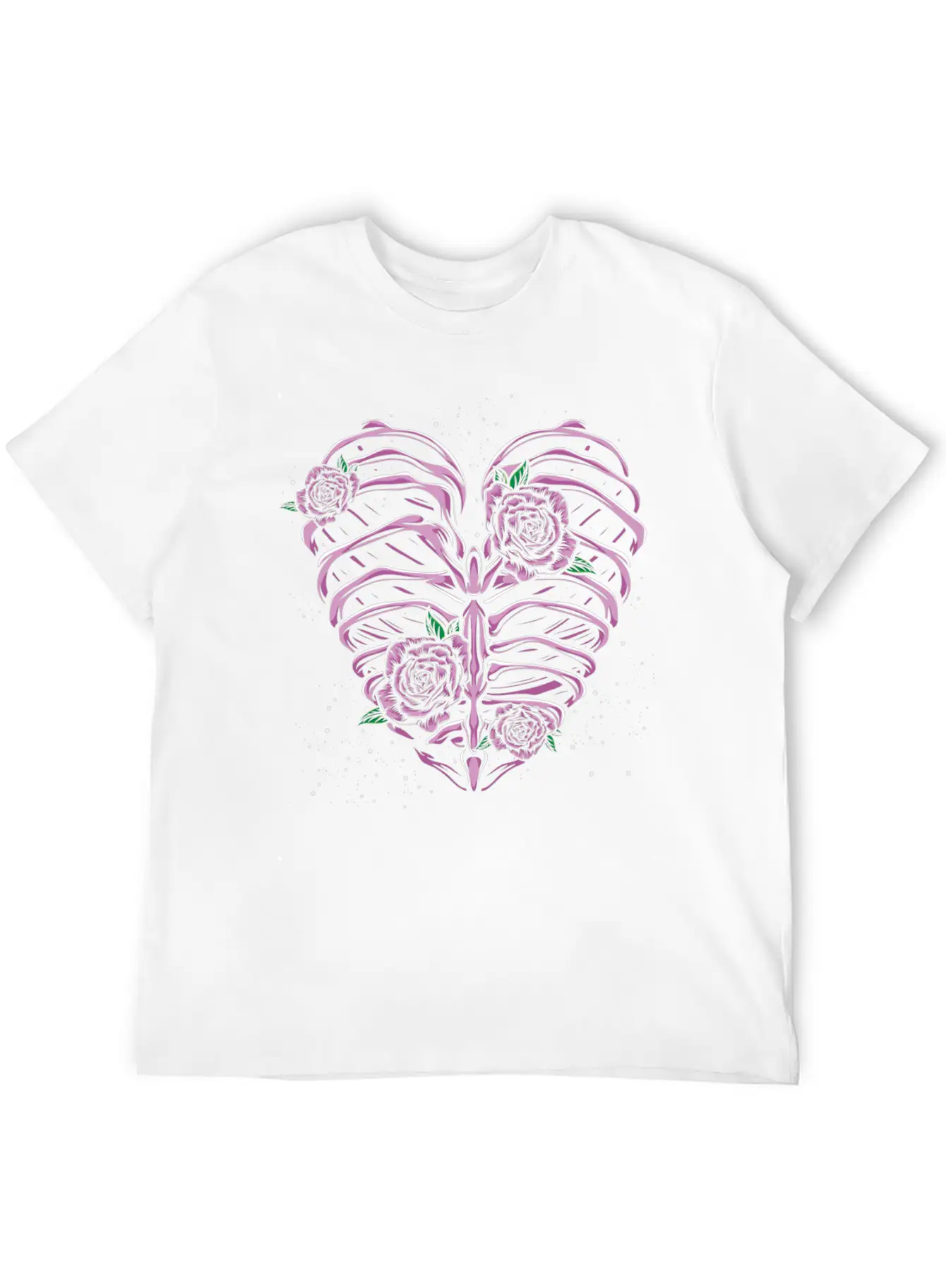 Skeleton Heart Pastel Goth Stylish Everyday T-Shirt – Unisex Basic Cotton Tee