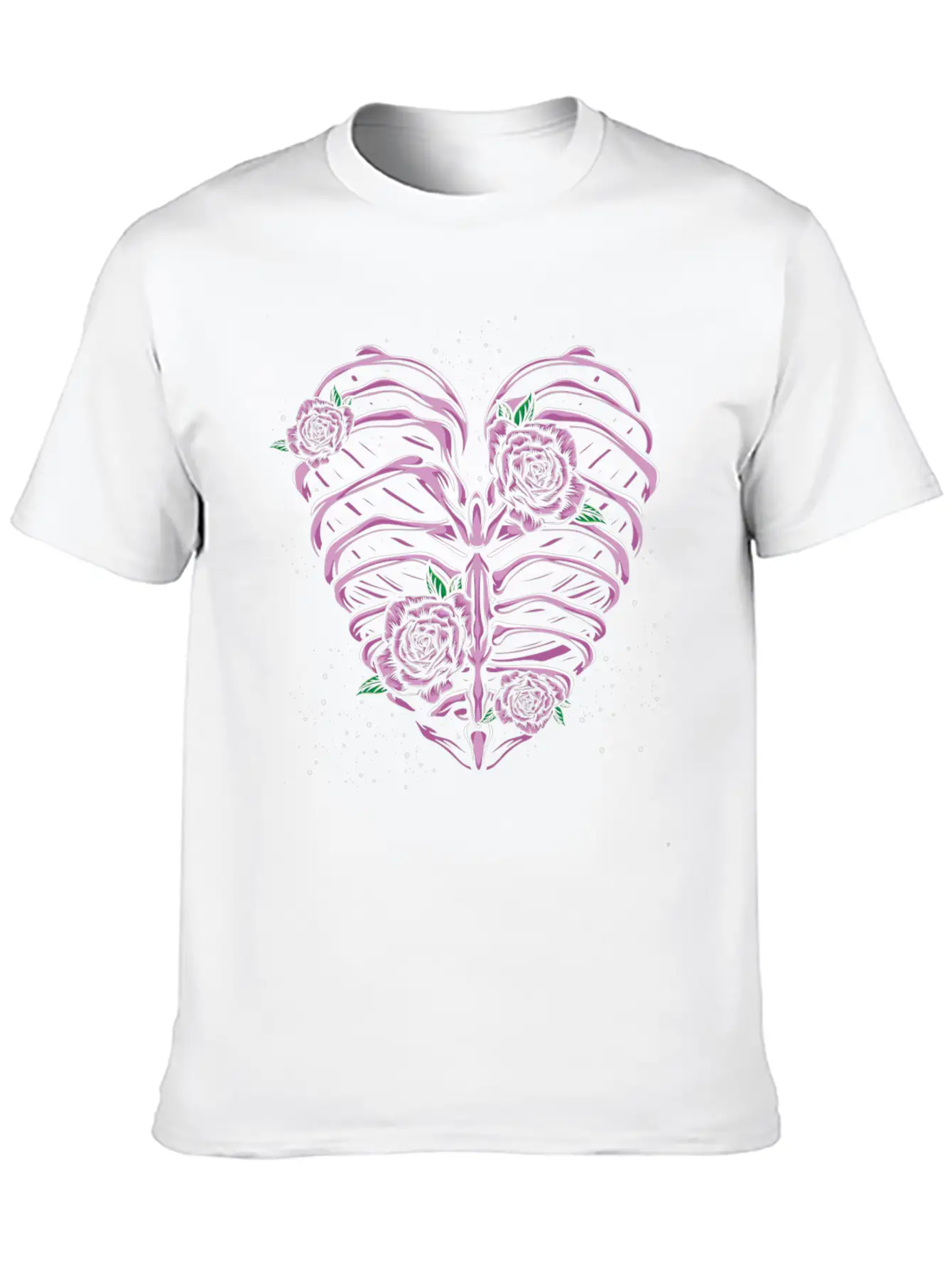 Skeleton Heart Pastel Goth Stylish Everyday T-Shirt – Unisex Basic Cotton Tee