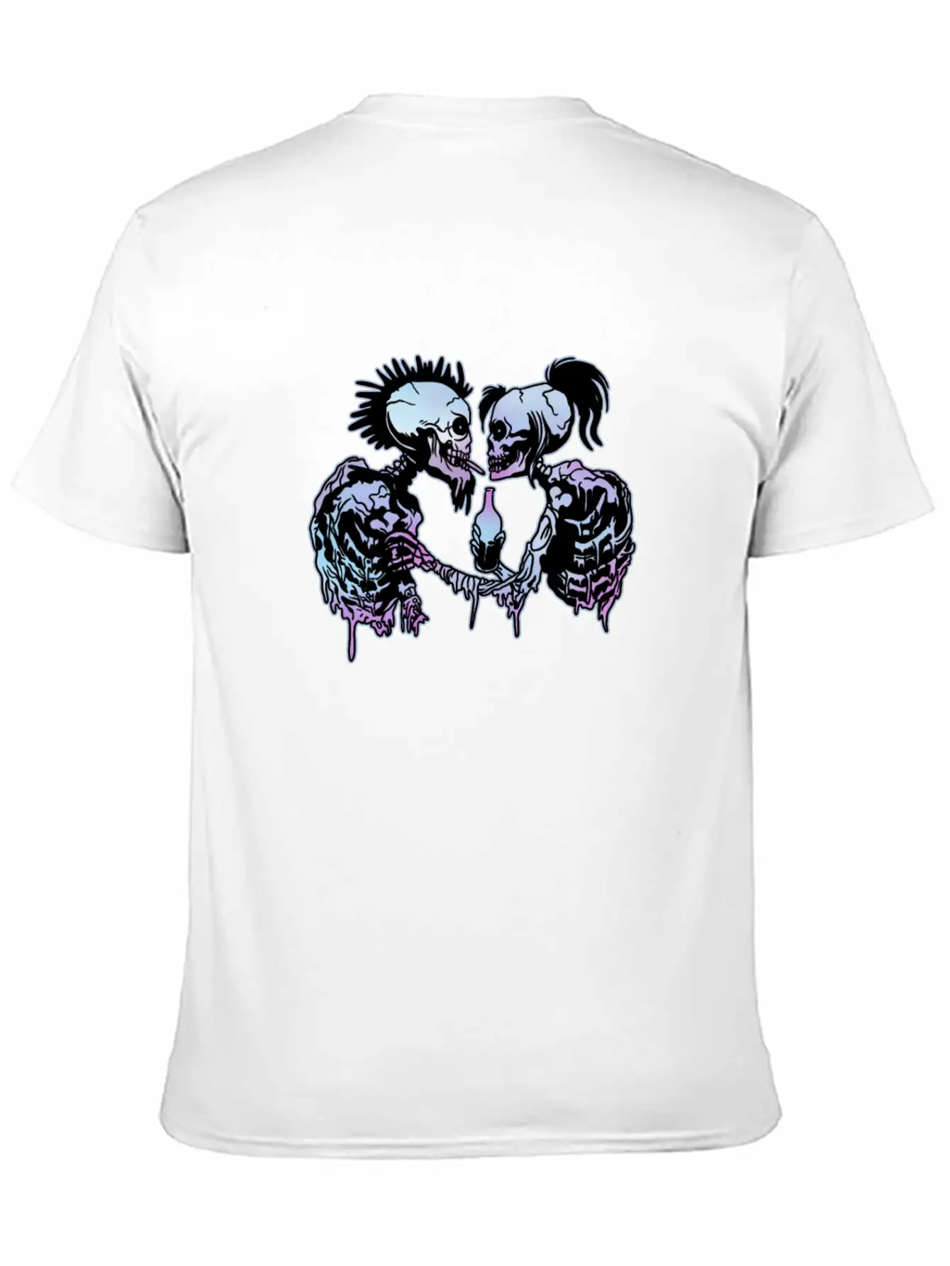 Skeleton Punks For Punk Rock Design For A Punk Classic Fit Graphic Tee For Daily Comfort – Unisex Cotton Shirt