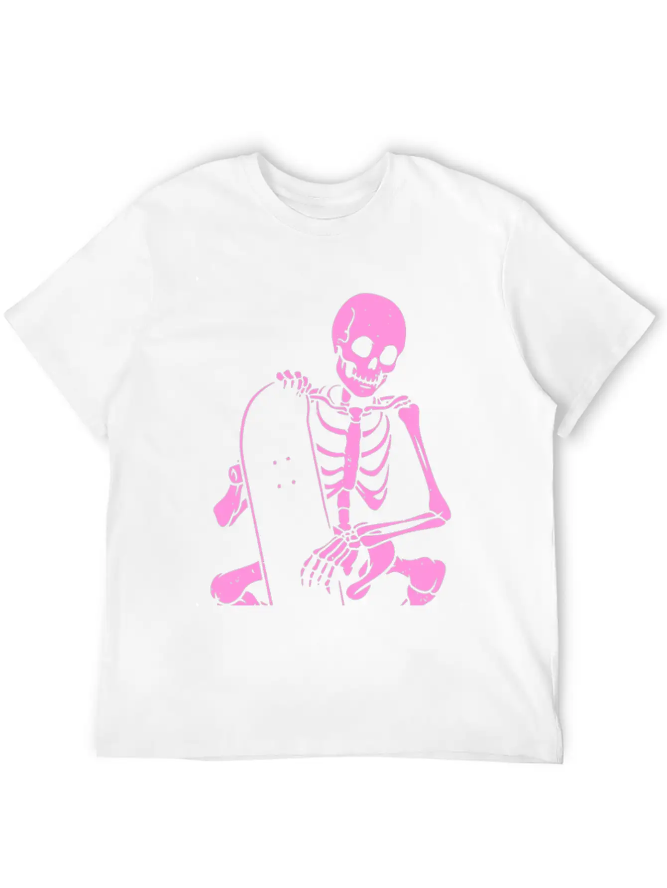 Skeleton Skater Modern Fit Casual T-Shirt – Clean And Versatile Design