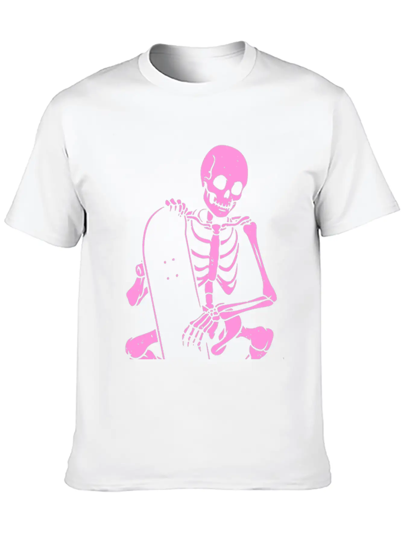 Skeleton Skater Modern Fit Casual T-Shirt – Clean And Versatile Design