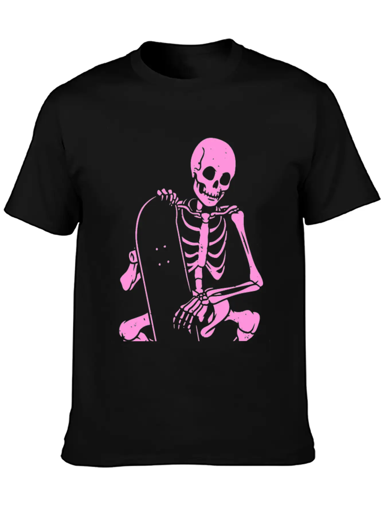 Skeleton Skater Modern Fit Casual T-Shirt – Clean And Versatile Design