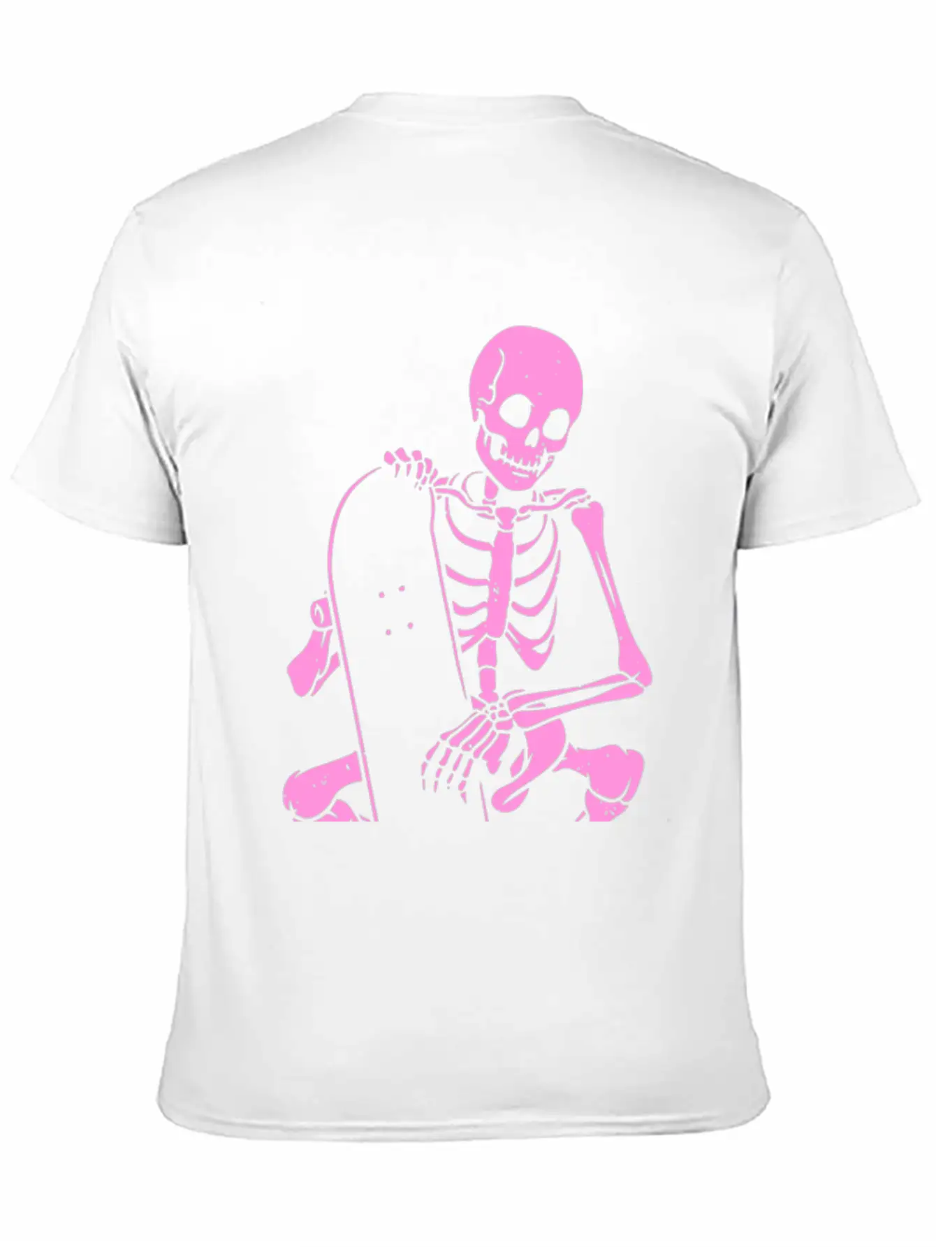 Skeleton Skater Modern Fit Casual T-Shirt – Clean And Versatile Design
