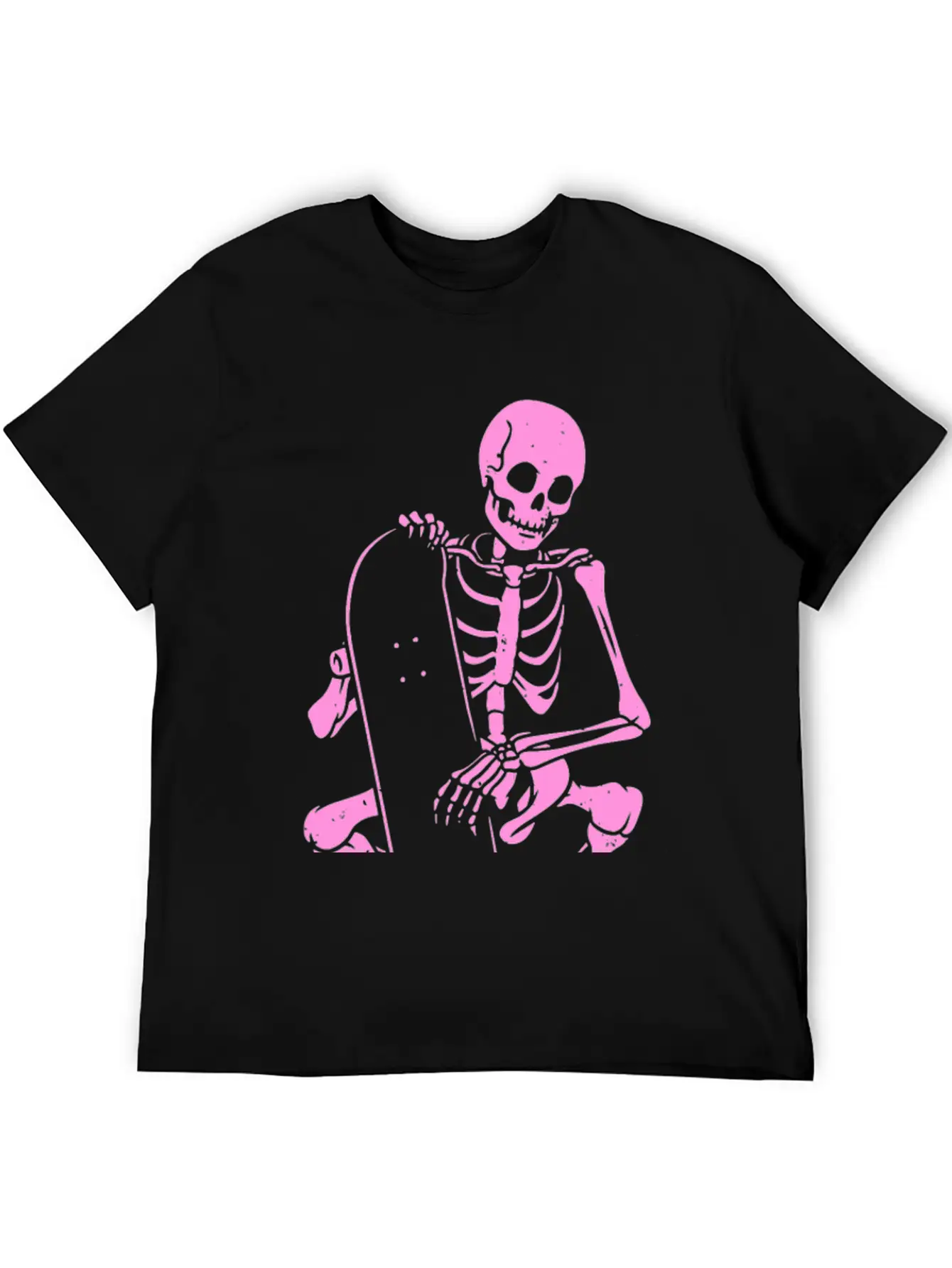 Skeleton Skater Modern Fit Casual T-Shirt – Clean And Versatile Design
