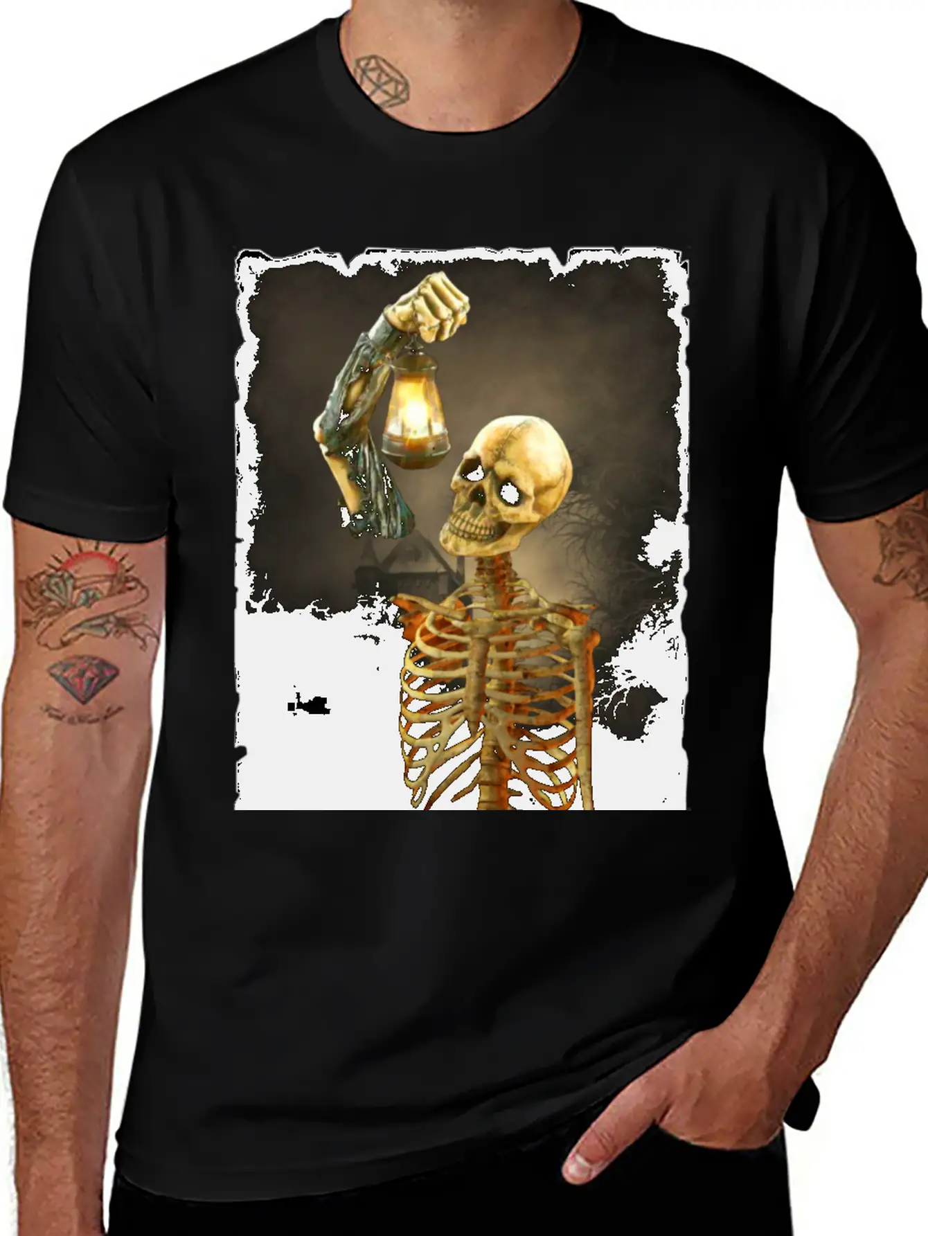 Skeleton Soft Cotton Short Sleeve Tee – Unisex Wardrobe Staple