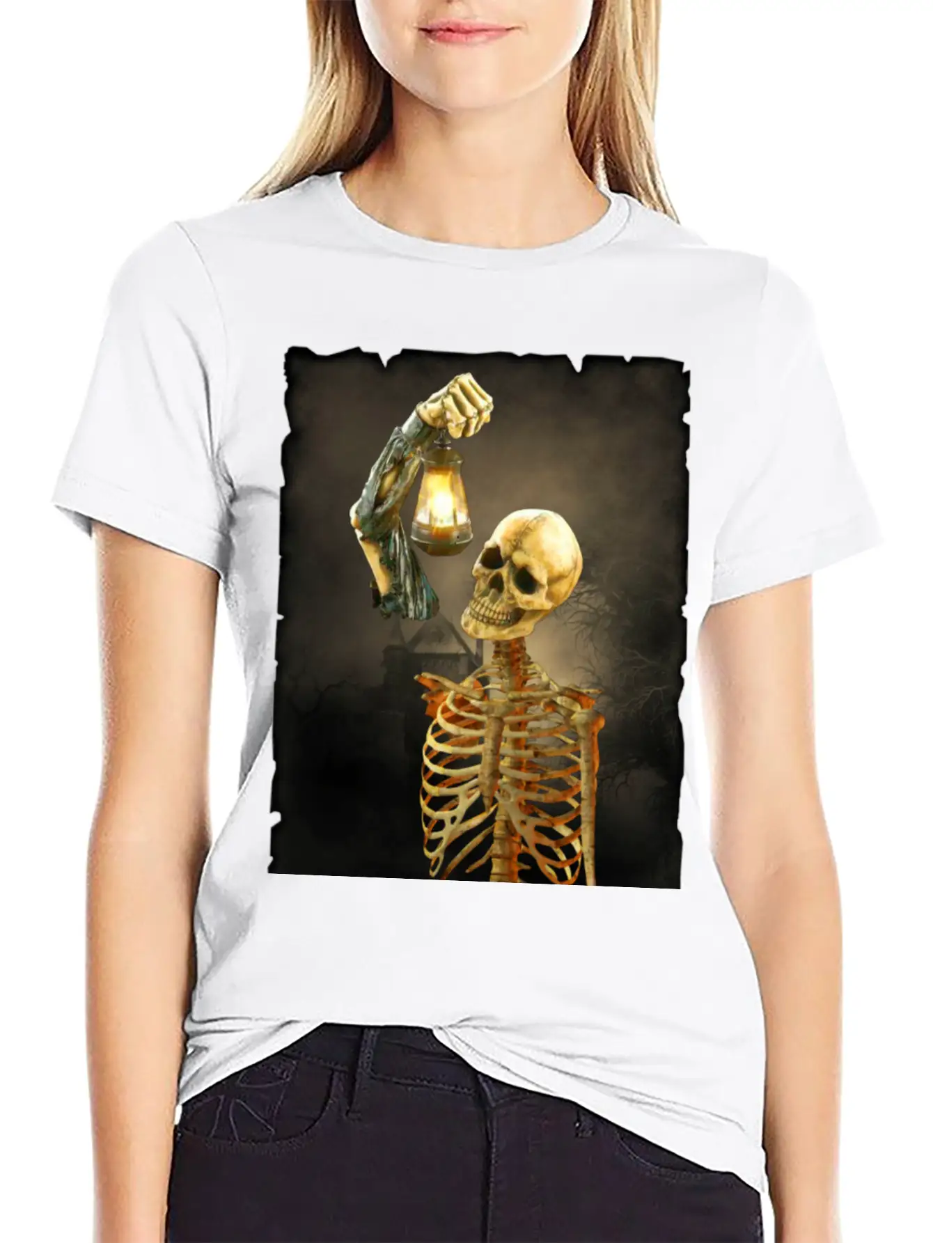 Skeleton Soft Cotton Short Sleeve Tee – Unisex Wardrobe Staple