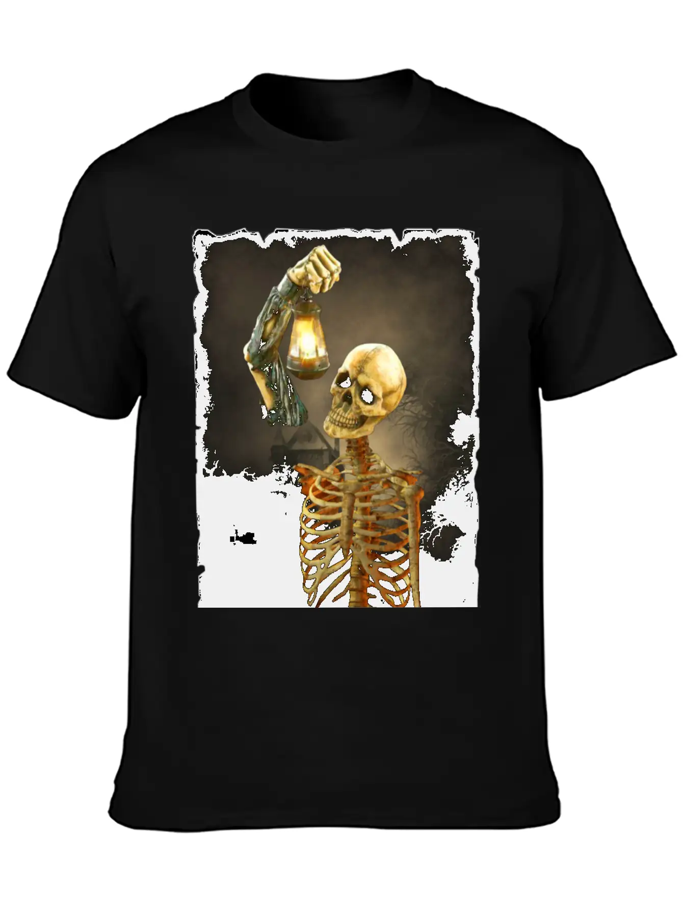 Skeleton Soft Cotton Short Sleeve Tee – Unisex Wardrobe Staple