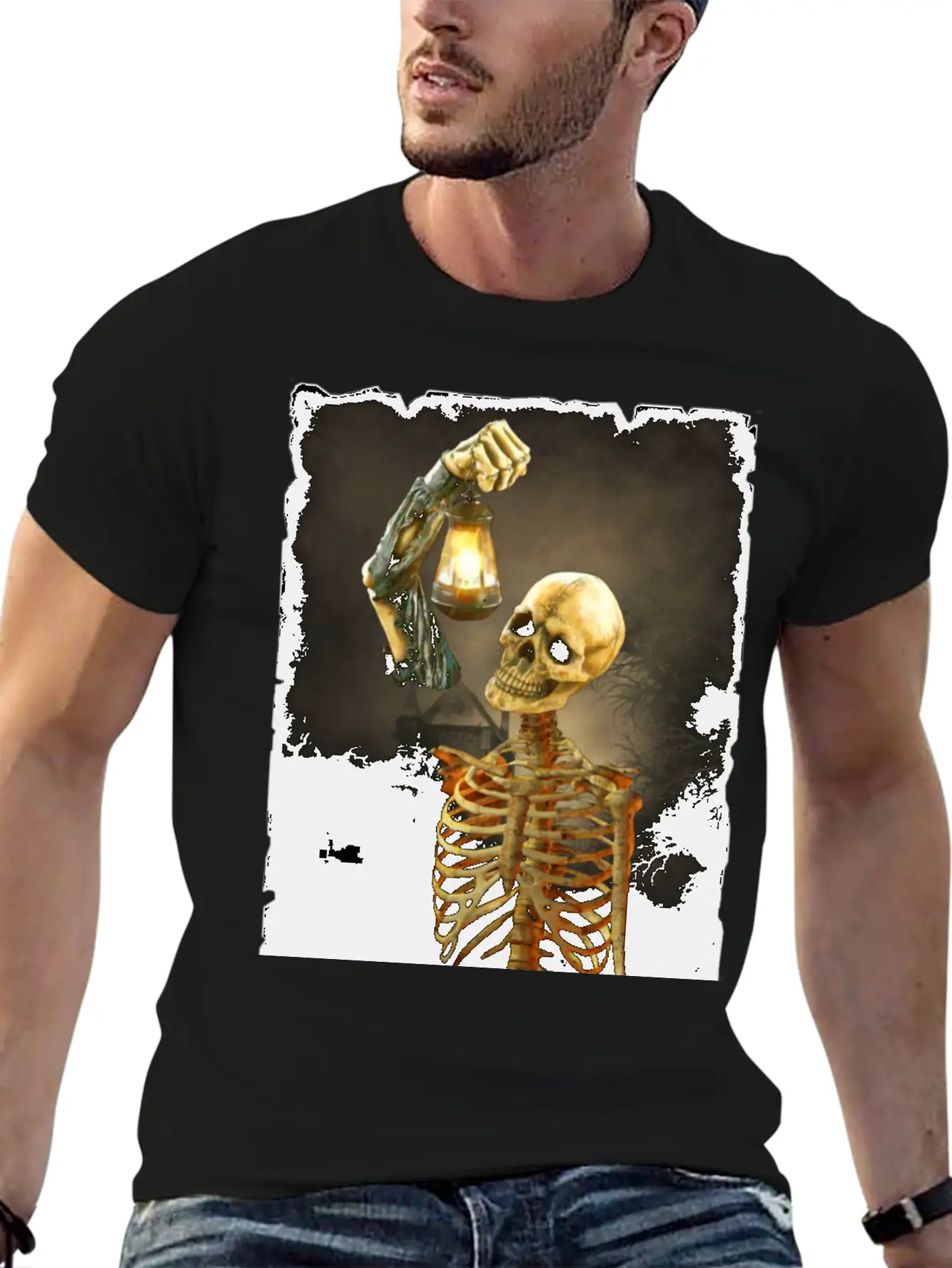 Skeleton Soft Cotton Short Sleeve Tee – Unisex Wardrobe Staple