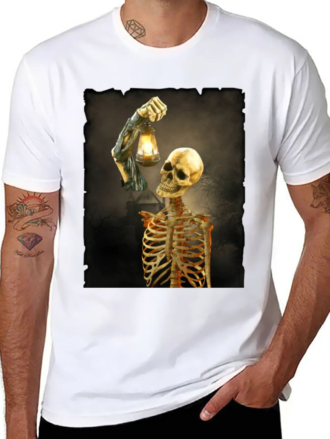 Skeleton Soft Cotton Short Sleeve Tee – Unisex Wardrobe Staple