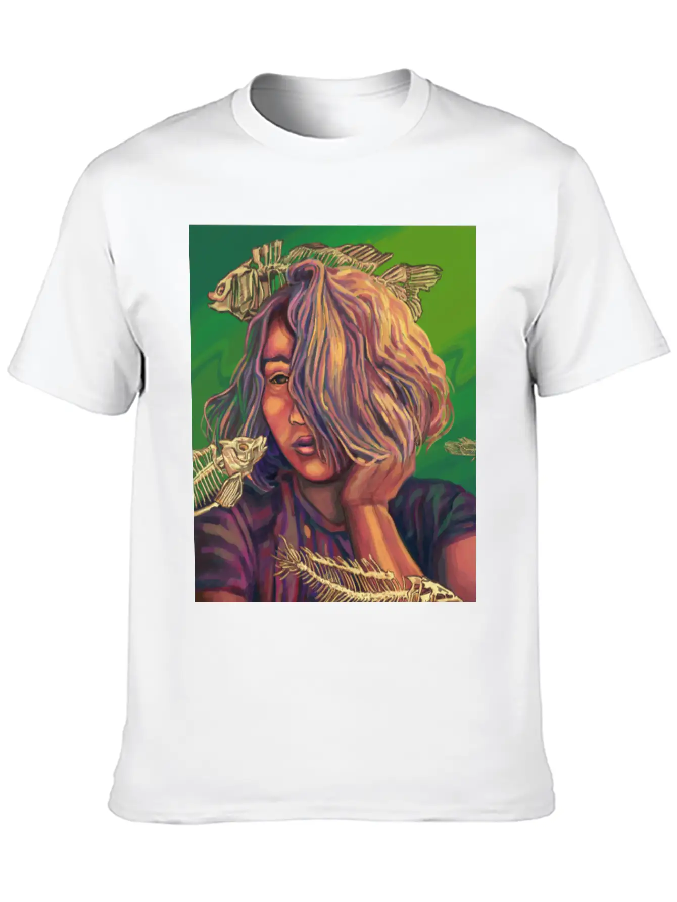 SkeletonFish Essential Cotton Tee For Daily Outfits – Unisex Style