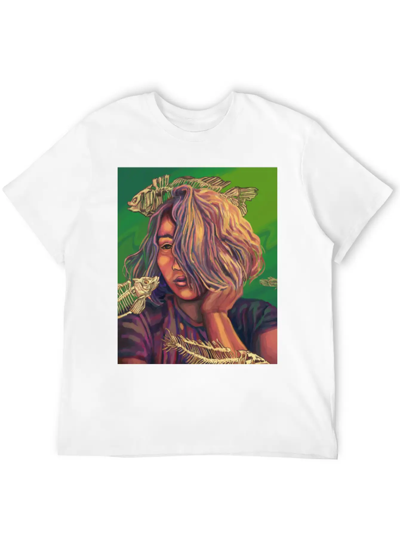 SkeletonFish Essential Cotton Tee For Daily Outfits – Unisex Style