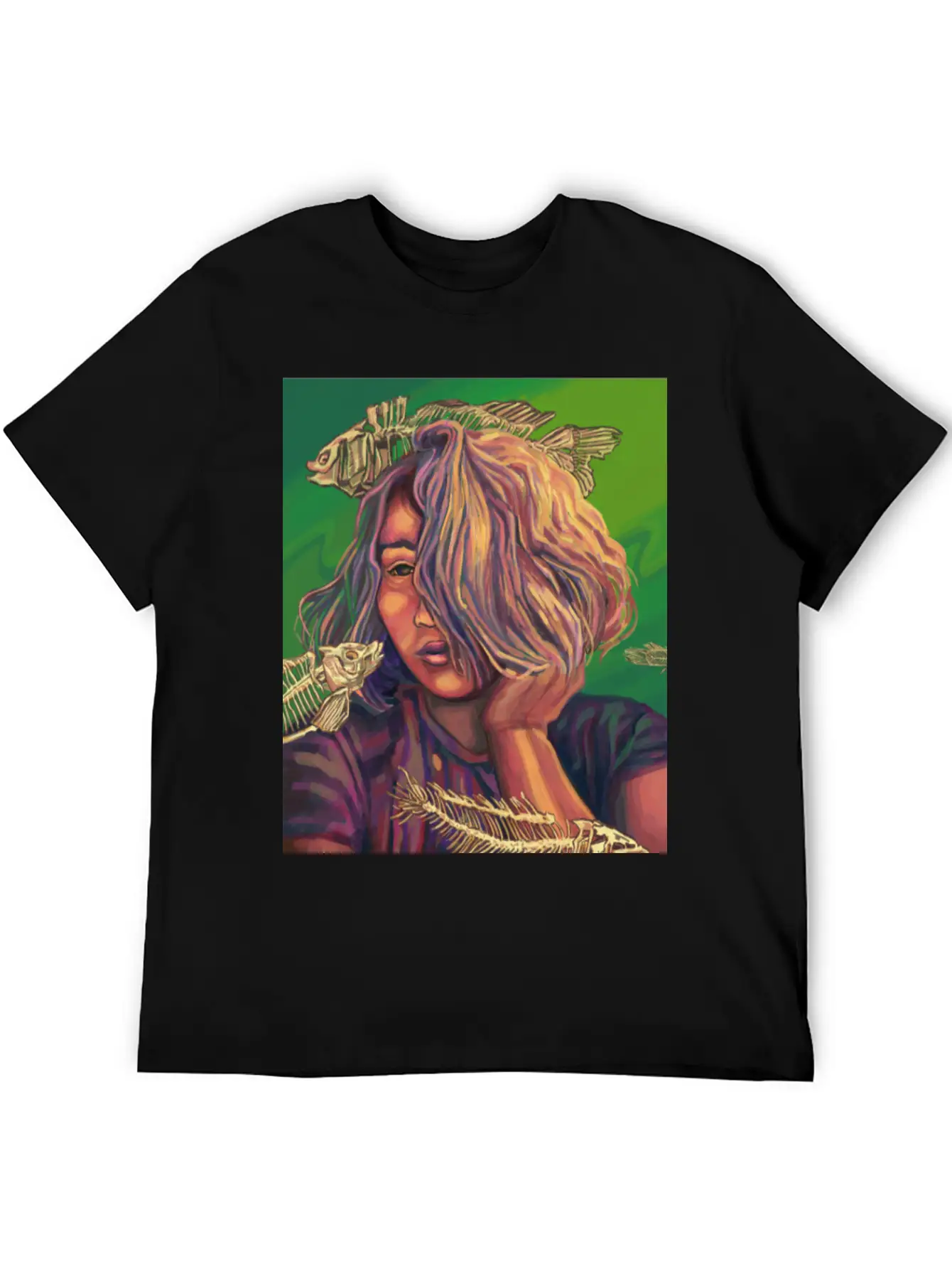 SkeletonFish Essential Cotton Tee For Daily Outfits – Unisex Style