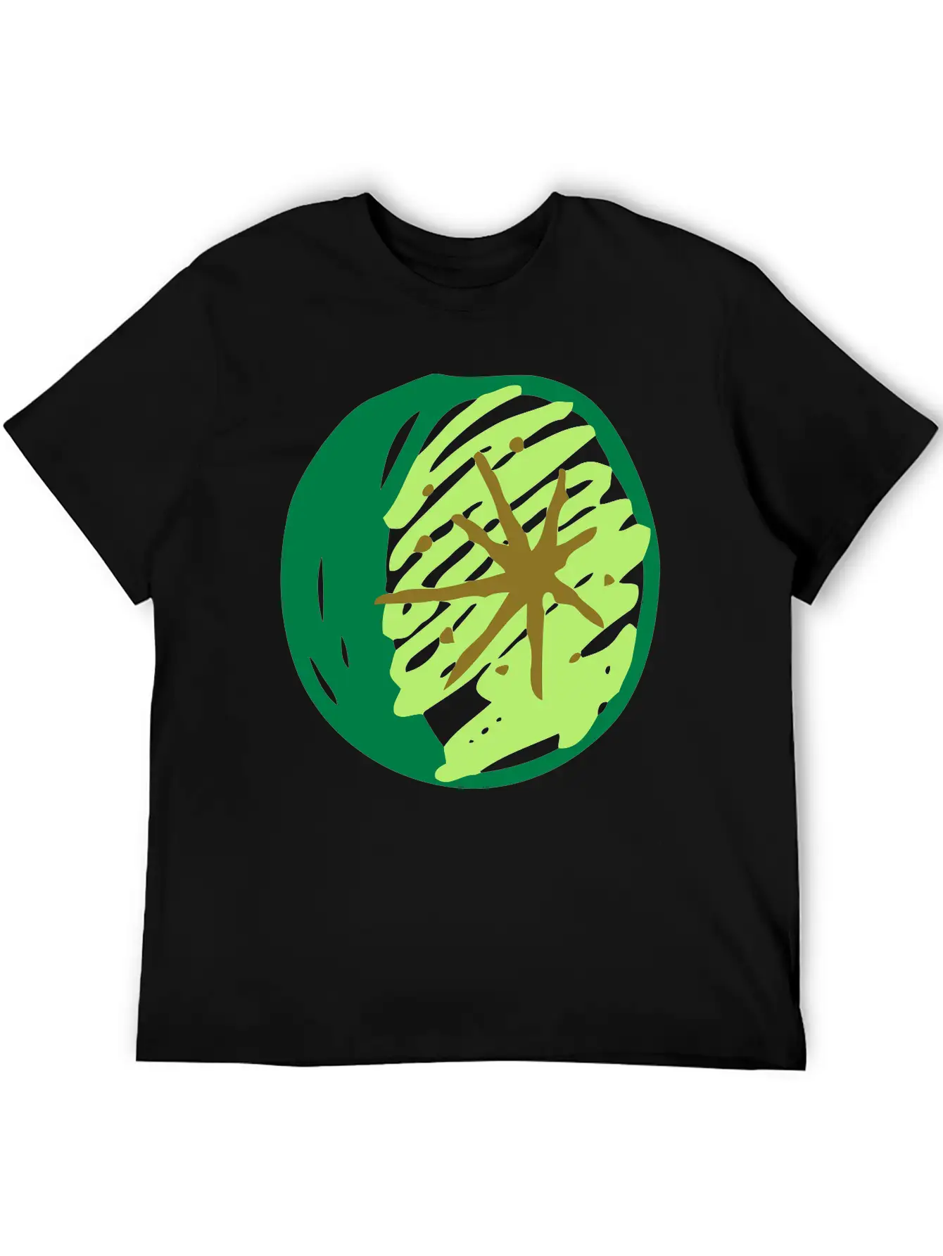 Sketched Lime Essential Cotton Tee For Daily Outfits – Unisex Style