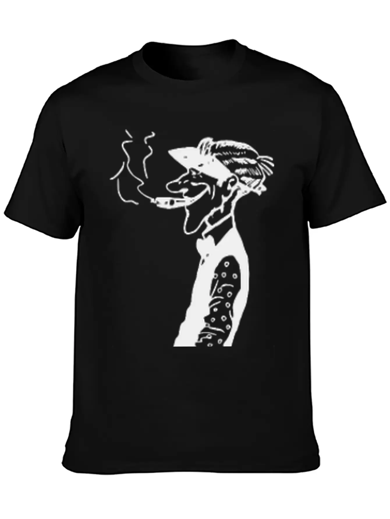 Skinny Man Smokes Basic Graphic T-Shirt – Daily Comfort In Soft Cotton