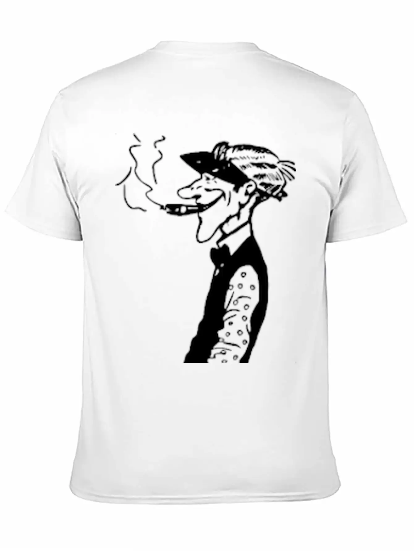 Skinny Man Smokes Basic Graphic T-Shirt – Daily Comfort In Soft Cotton