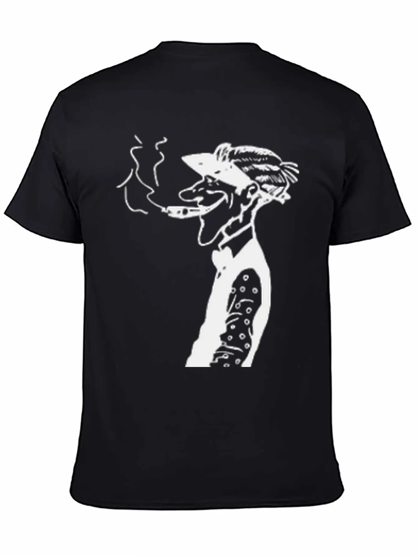 Skinny Man Smokes Basic Graphic T-Shirt – Daily Comfort In Soft Cotton